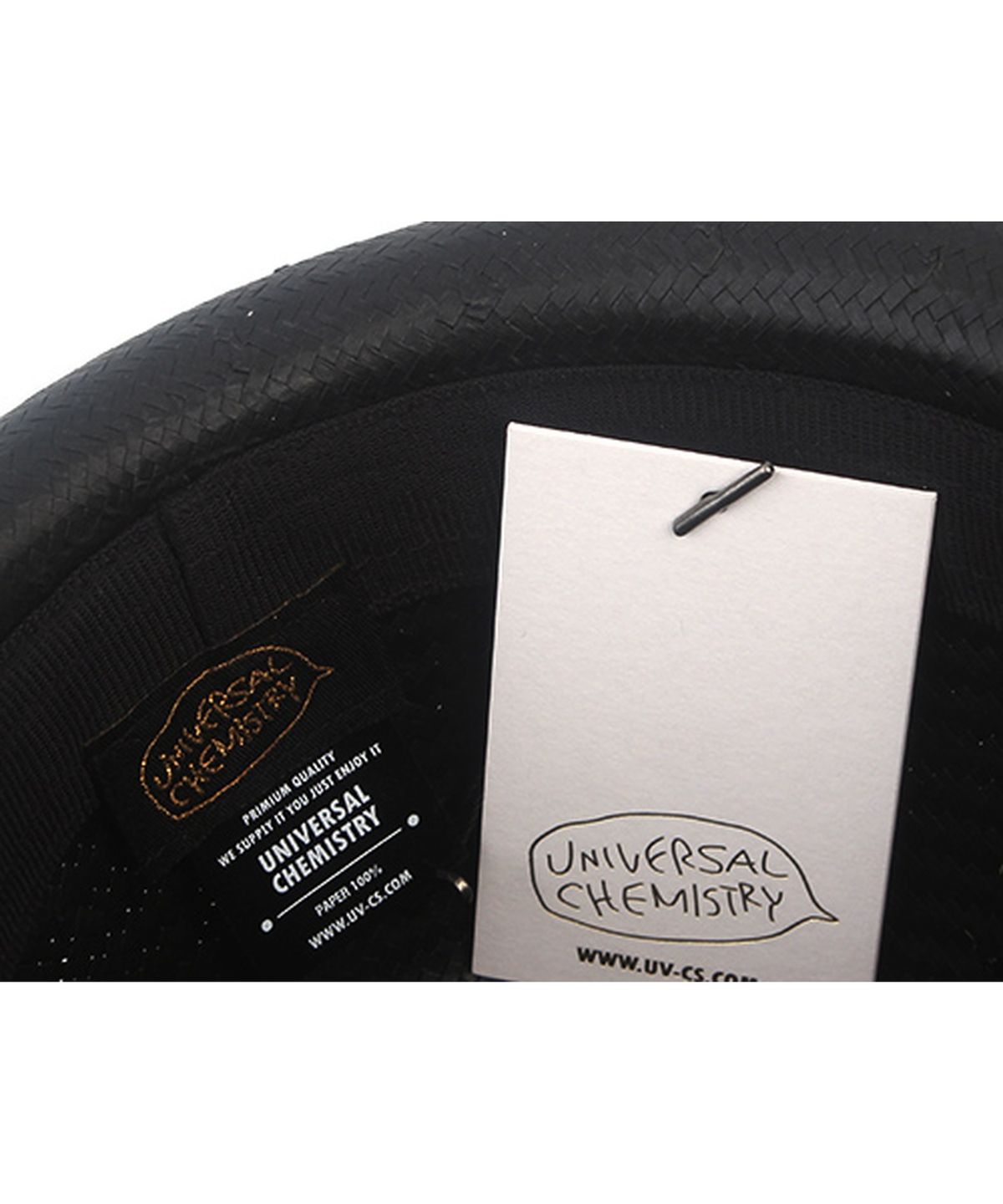 유니버셜 케미스트리(UNIVERSAL CHEMISTRY) BU Gentle Line Black Fedora 여름모자