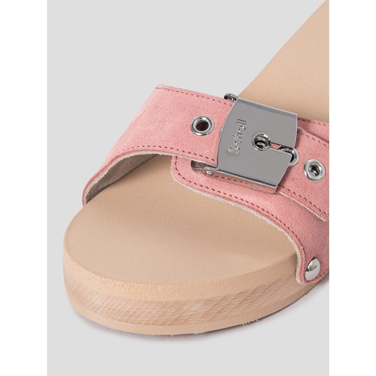 숄(SCHOLL) (WOMEN) 우드 솔 원 스트랩 샌들  라이트 퍼플 (HH44K2W19V)
