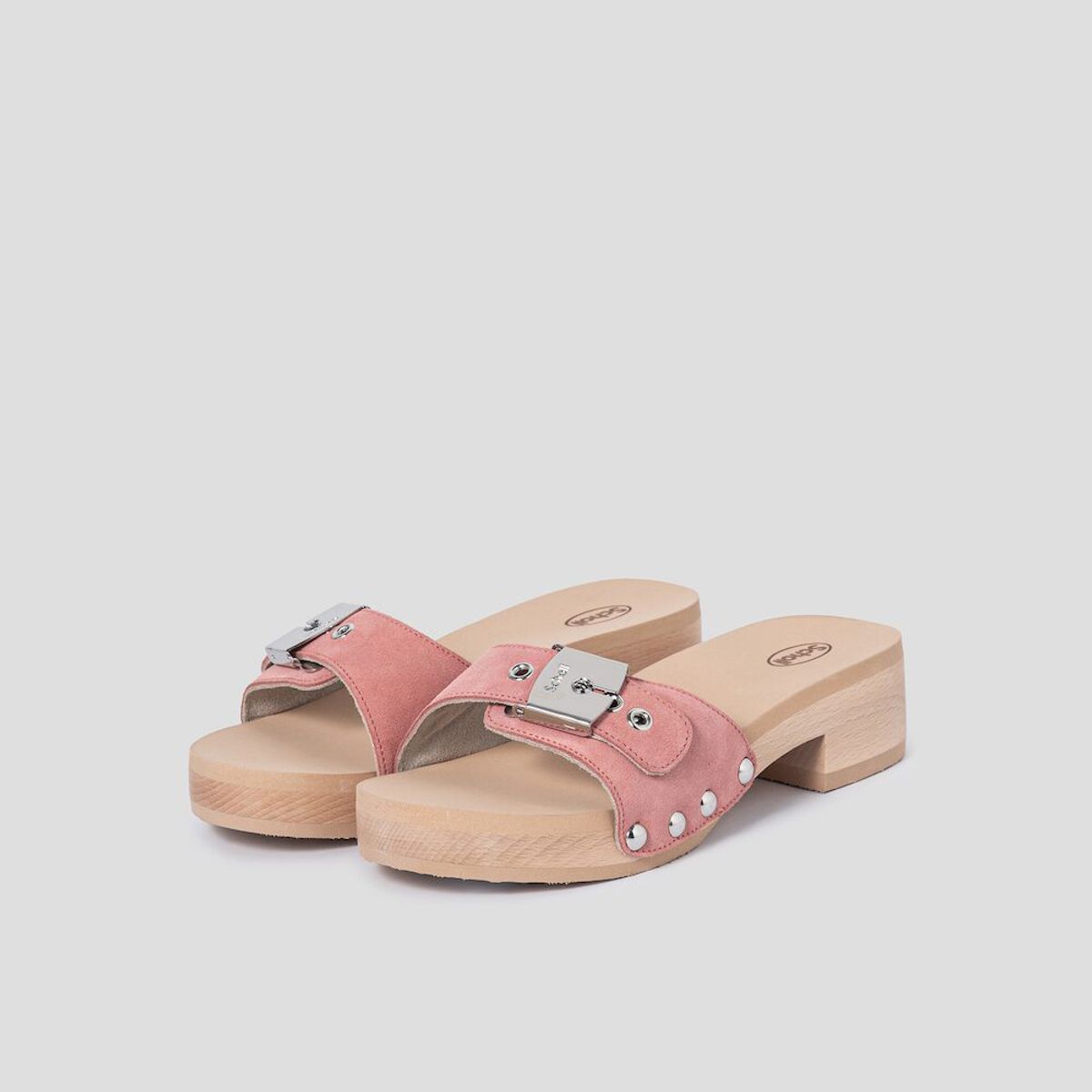 숄(SCHOLL) (WOMEN) 우드 솔 원 스트랩 샌들  라이트 퍼플 (HH44K2W19V)
