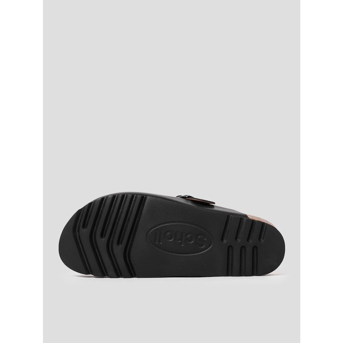숄(SCHOLL) (WOMEN) 코르크 미드솔 크로그 샌들  블랙 (HH44K2C155)