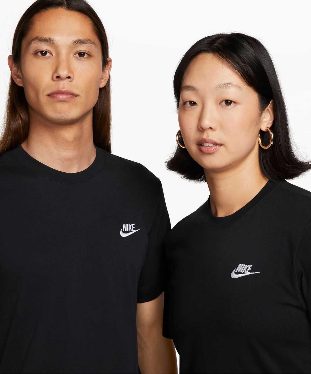 나이키(NIKE) 스포츠웨어 클럽 티셔츠 M - 블랙:화이트 / AR4999-013