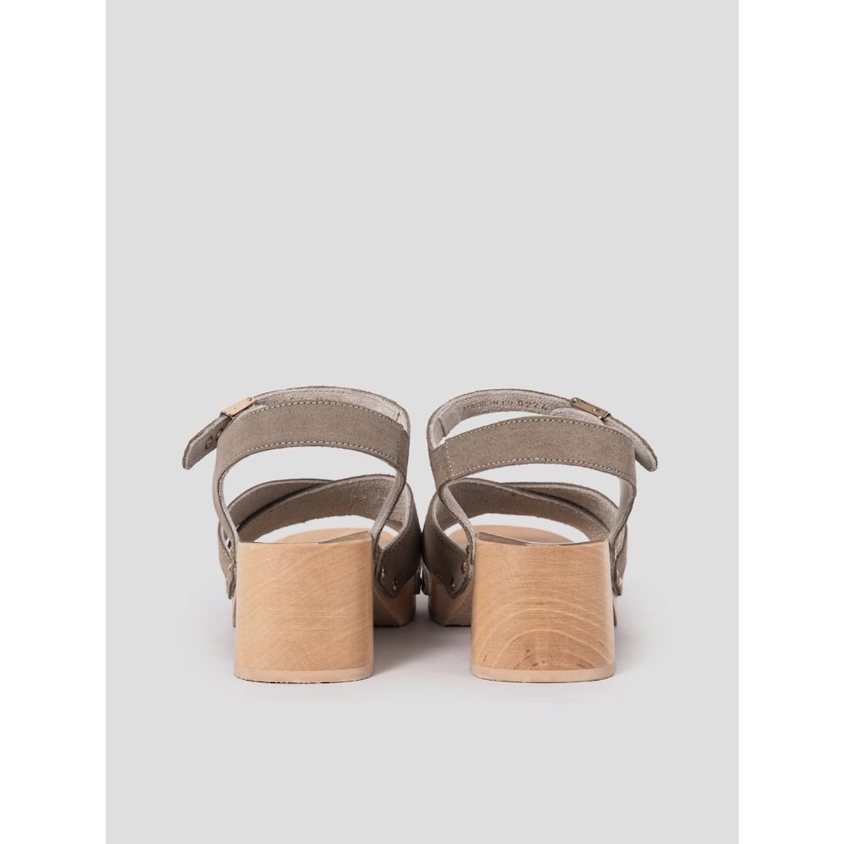 숄(SCHOLL) (WOMEN) 우드 솔 원 스트랩 하이힐 샌들  베이지 (HH44K2W13A)