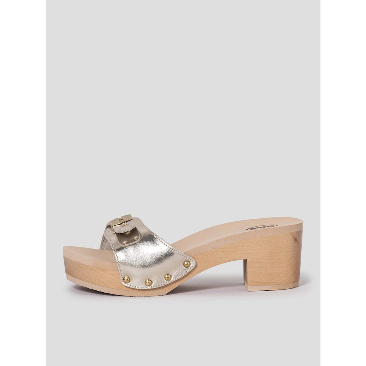 숄(SCHOLL) (WOMEN) 우드 솔 원 스트랩 하이힐 샌들  아이보리 (HH44K2W170)