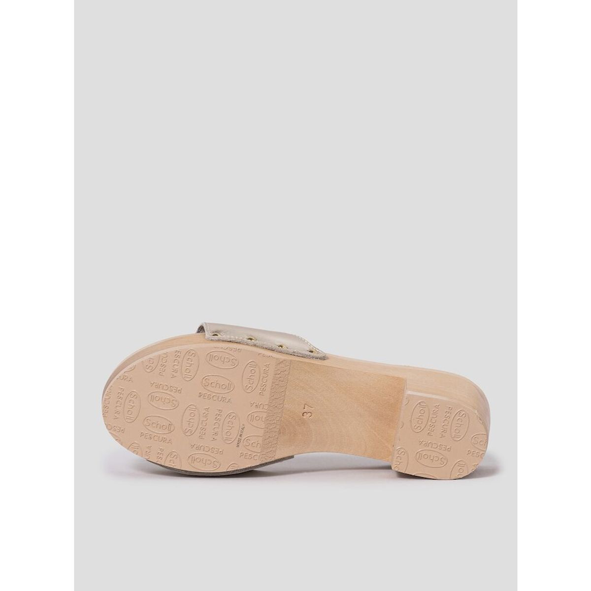숄(SCHOLL) (WOMEN) 우드 솔 원 스트랩 하이힐 샌들  아이보리 (HH44K2W170)