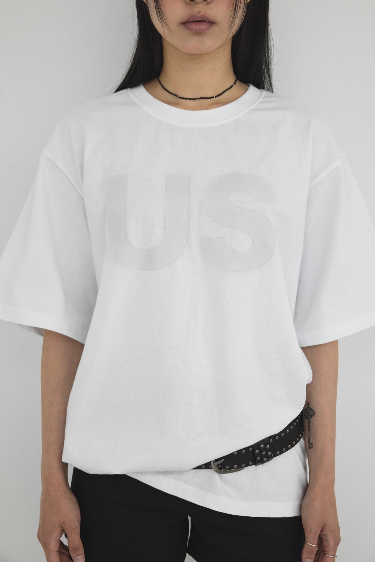 미와이후(MIYHOO) US  OVER-SIZED TEE ( WHITE )