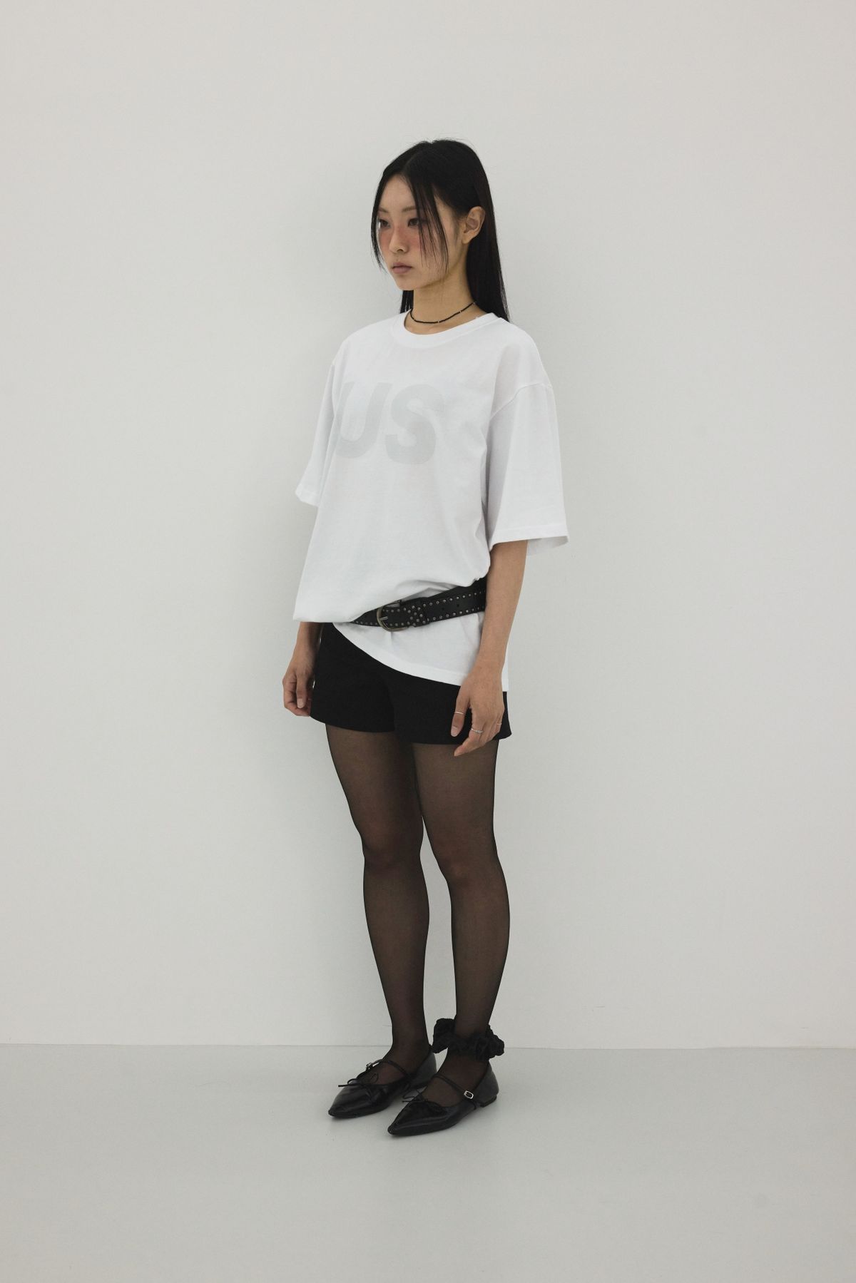 미와이후(MIYHOO) US  OVER-SIZED TEE ( WHITE )