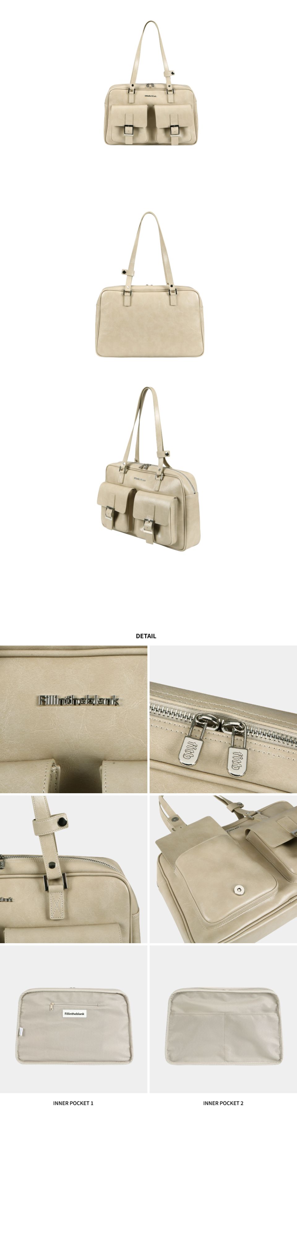 韓国 fillintheblank shoulder bag MUSINSA | FILLINTHEBLANK PK Shoulder Bag (oatmeal)
