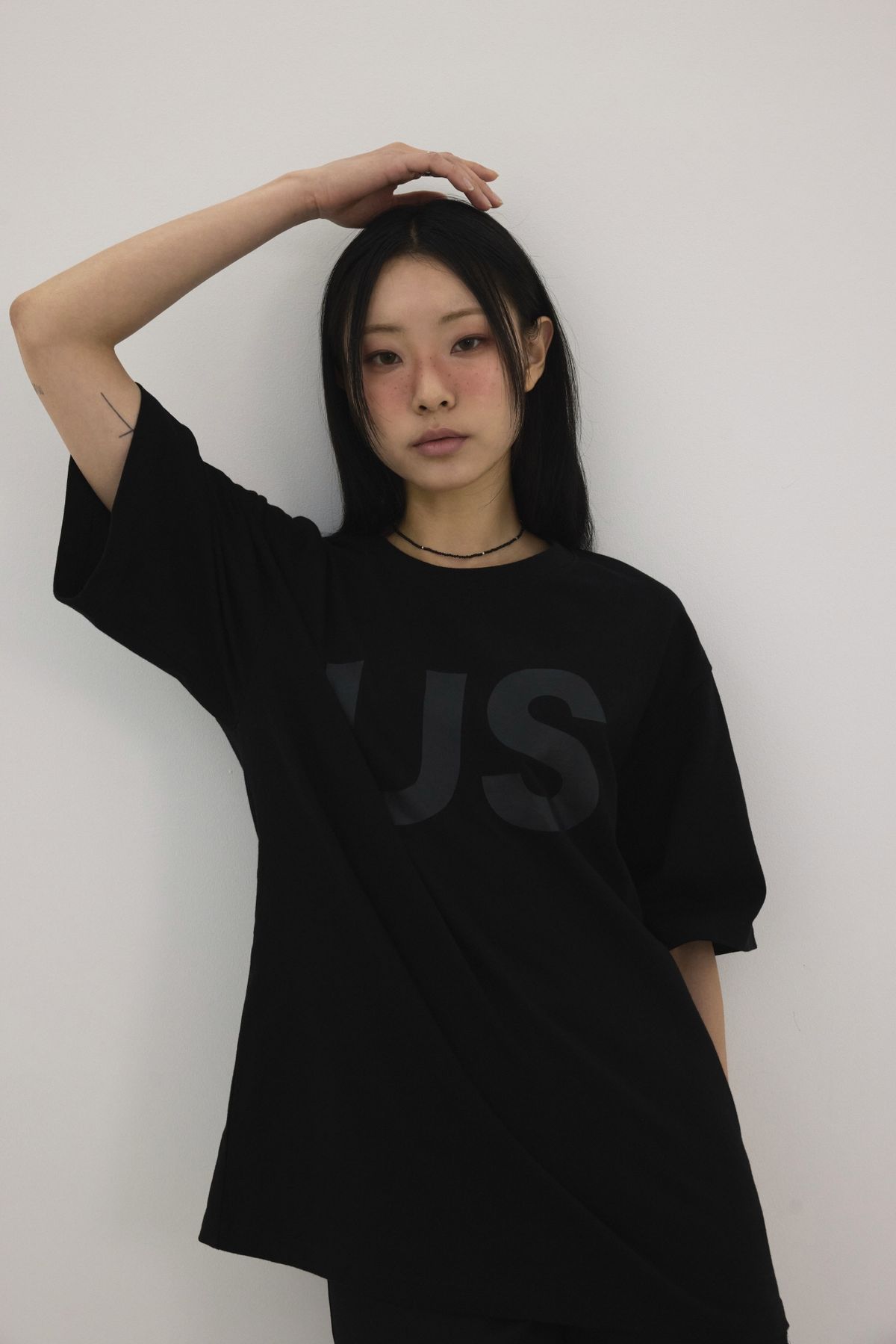미와이후(MIYHOO) US  OVER-SIZED TEE ( BLACK )