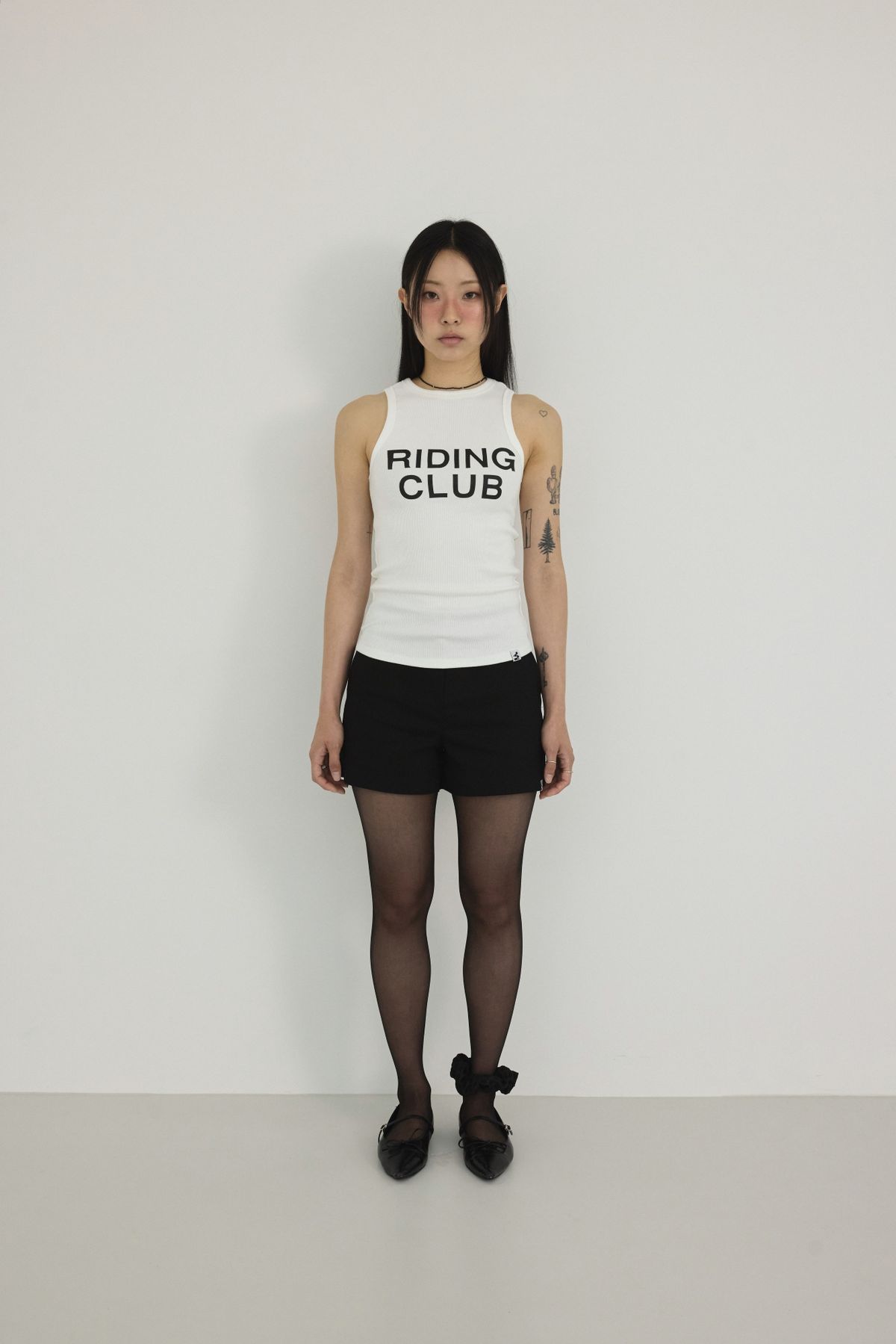 미와이후(MIYHOO) RIDING CLUB SLEEVELESS ( WHITE )