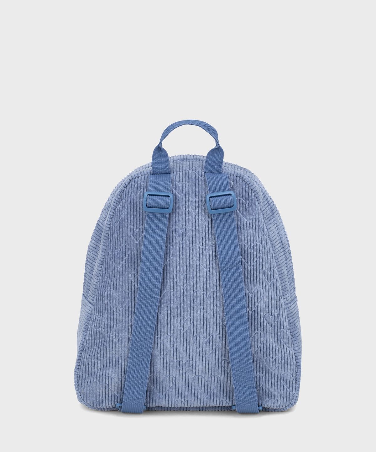 잔스포츠(JANSPORT) 하프파인트 코듀로이 미니백팩 EMBOSSED HEARTS BLUE