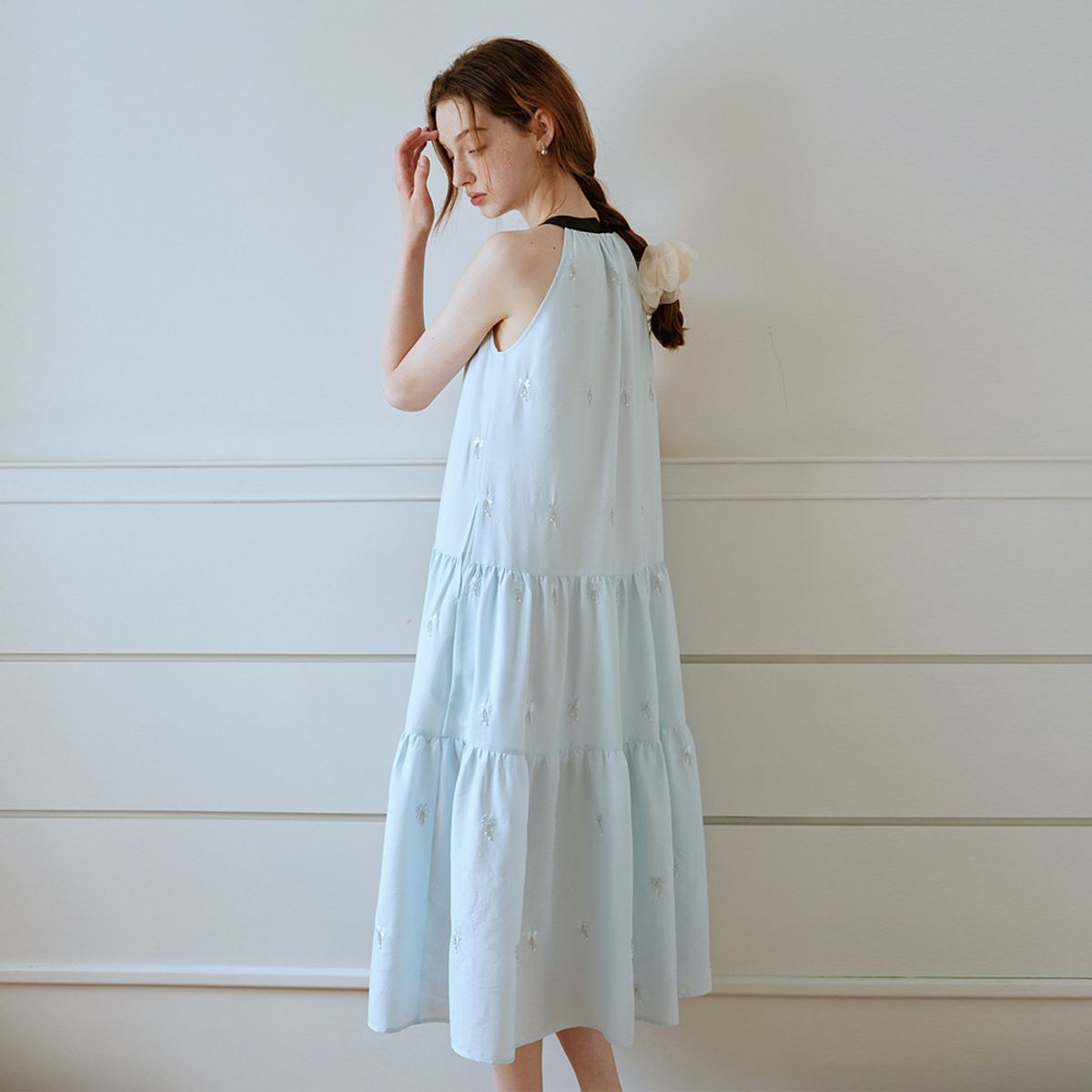 쎄무아듀(CEST MOIDEW) Cest_Seaside ribbon halter neck dress