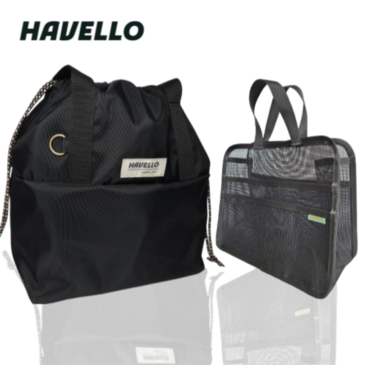 하벨로(HAVELLO) 투인원 수영가방  비치백 +  메쉬백