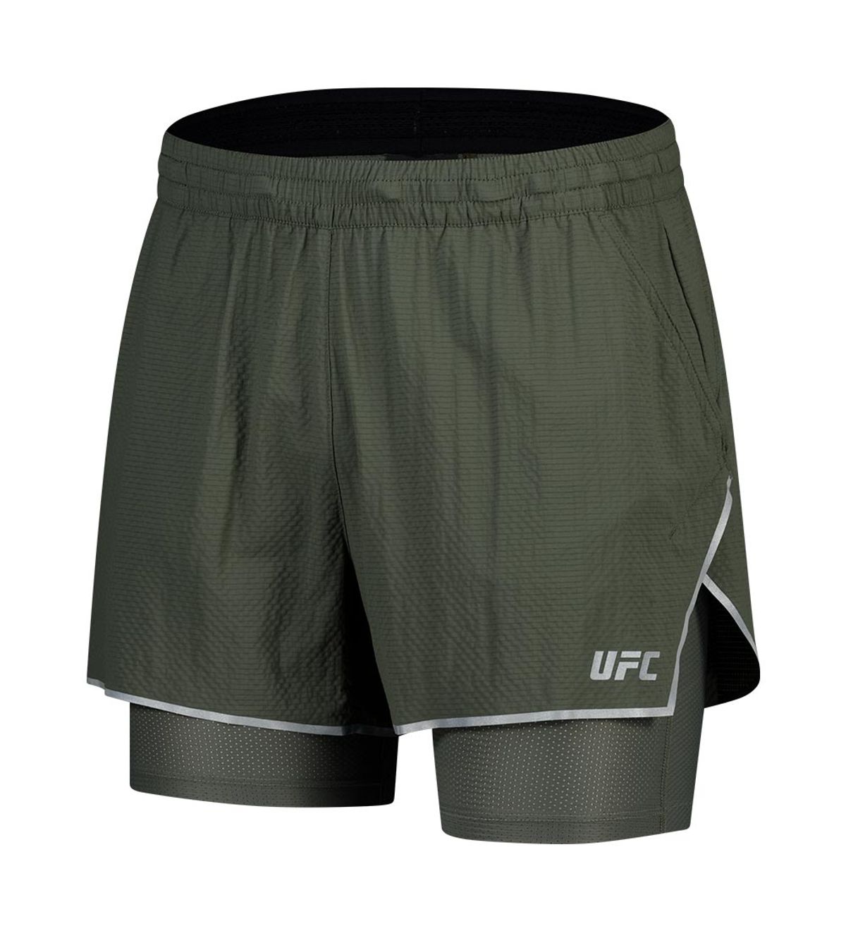유에프씨 스포츠(UFC SPORT) UFC 에센셜 메쉬 릴렉스핏 쇼츠 다크카키 U4SPV2118DK