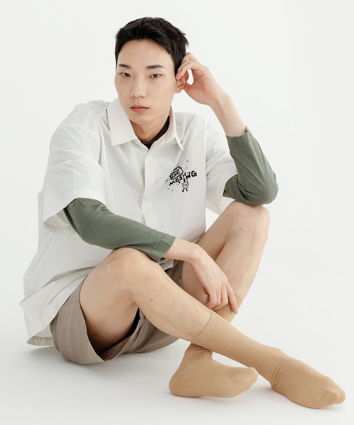 스튜디오 싹스탑(STUDIO SOCKSTOP) [4PACK] 컬러 립 크루삭스 15 COLORS