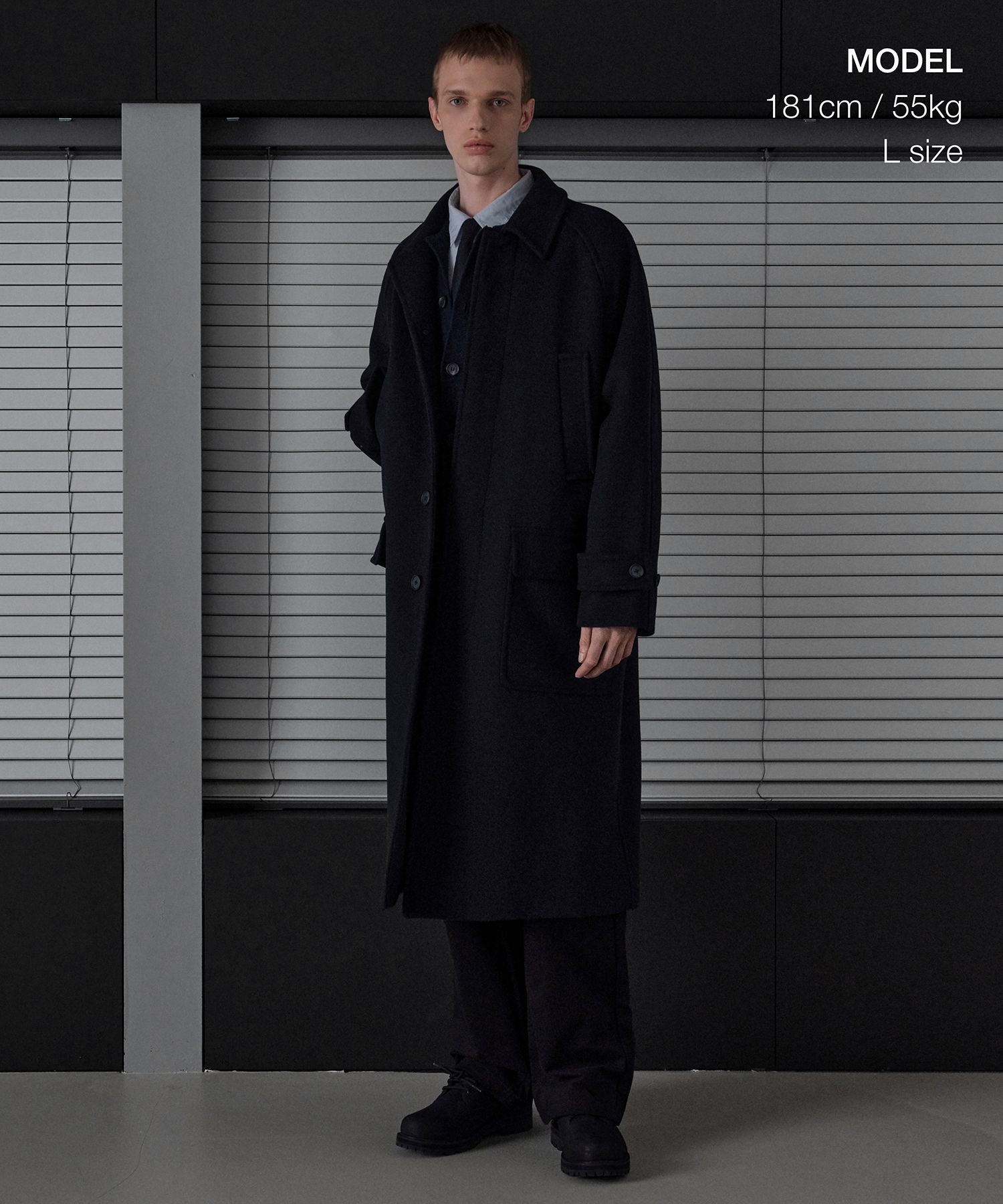 MUSINSA公式 | MUSINSA STANDARD ウールブレンドオーバーサイズムフ