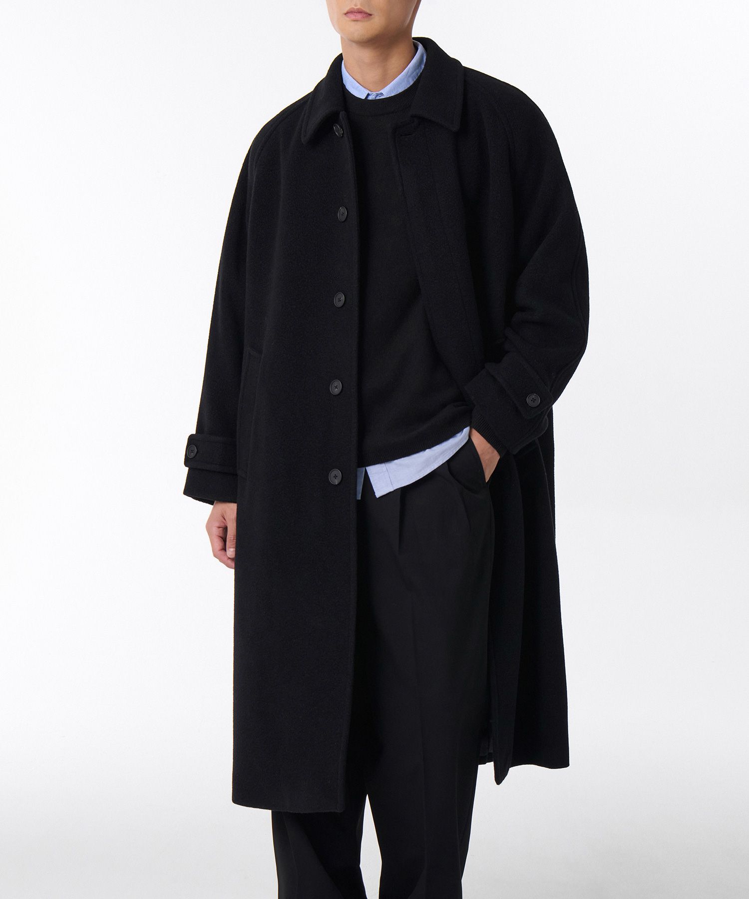 MUSINSA公式 | MUSINSA STANDARD ウールブレンドブックルオーバー