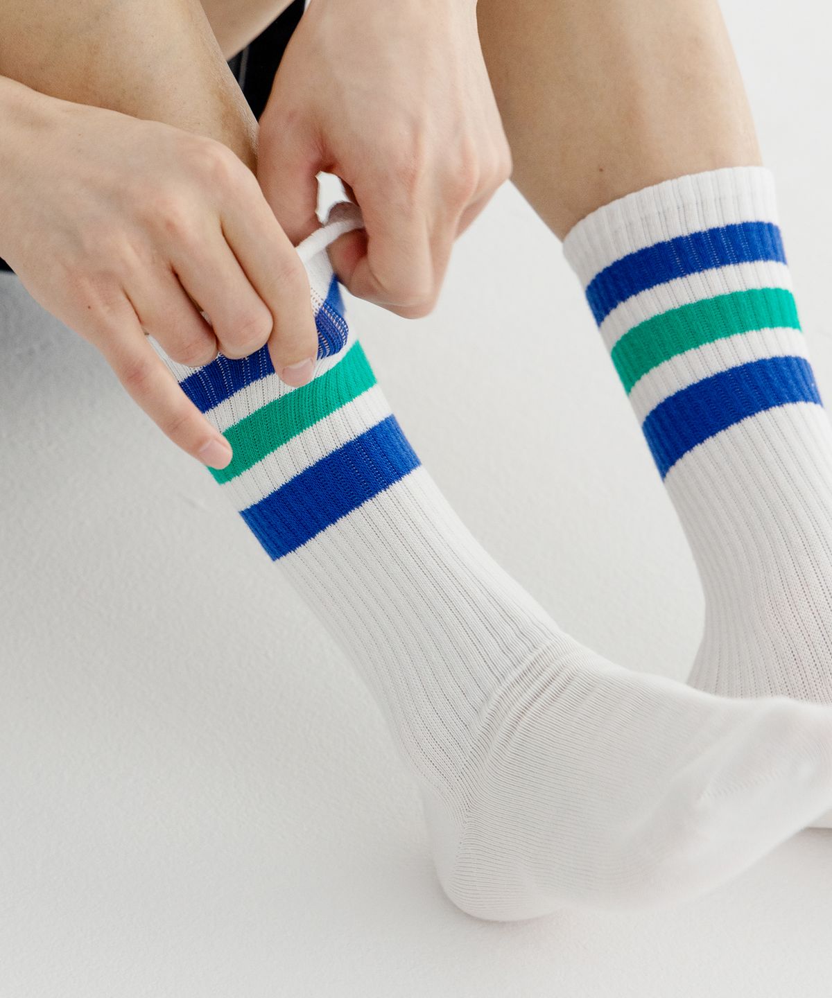 스튜디오 싹스탑(STUDIO SOCKSTOP) [3PACK] 링글 크루삭스 6 COLORS
