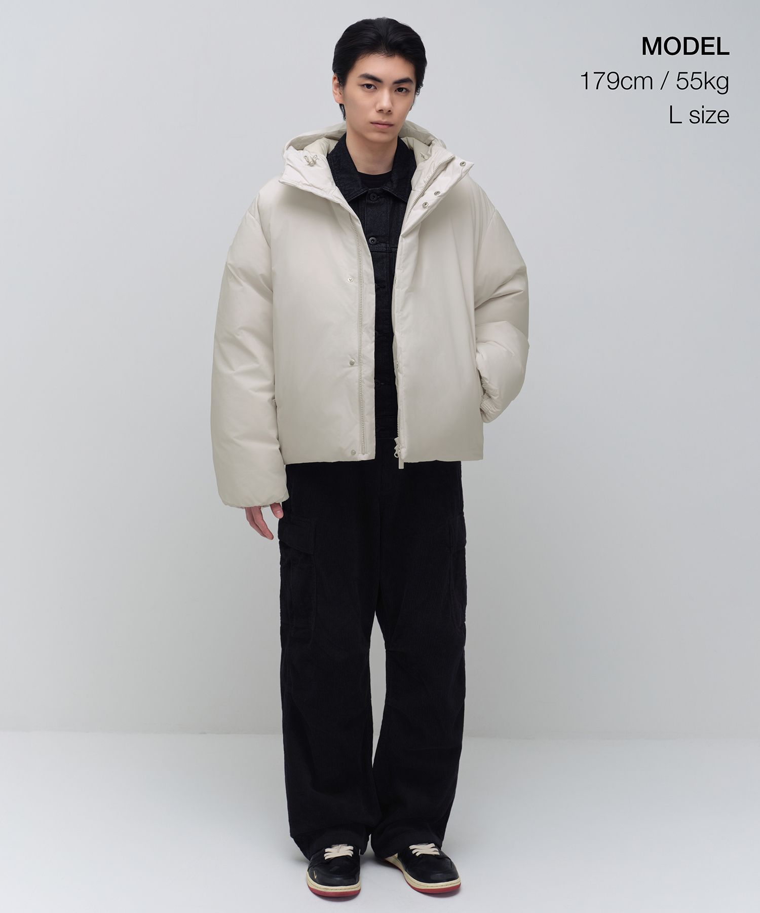 MUSINSA公式 | MUSINSA STANDARD ミニマルフードパーカーダウン