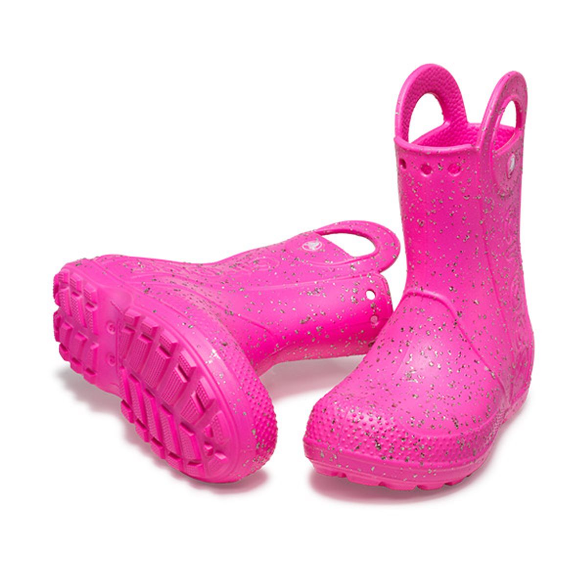크록스키즈(CROCS KIDS) 키즈 핸들 잇 글리터 레인부츠 PCR (24SKBT210391)