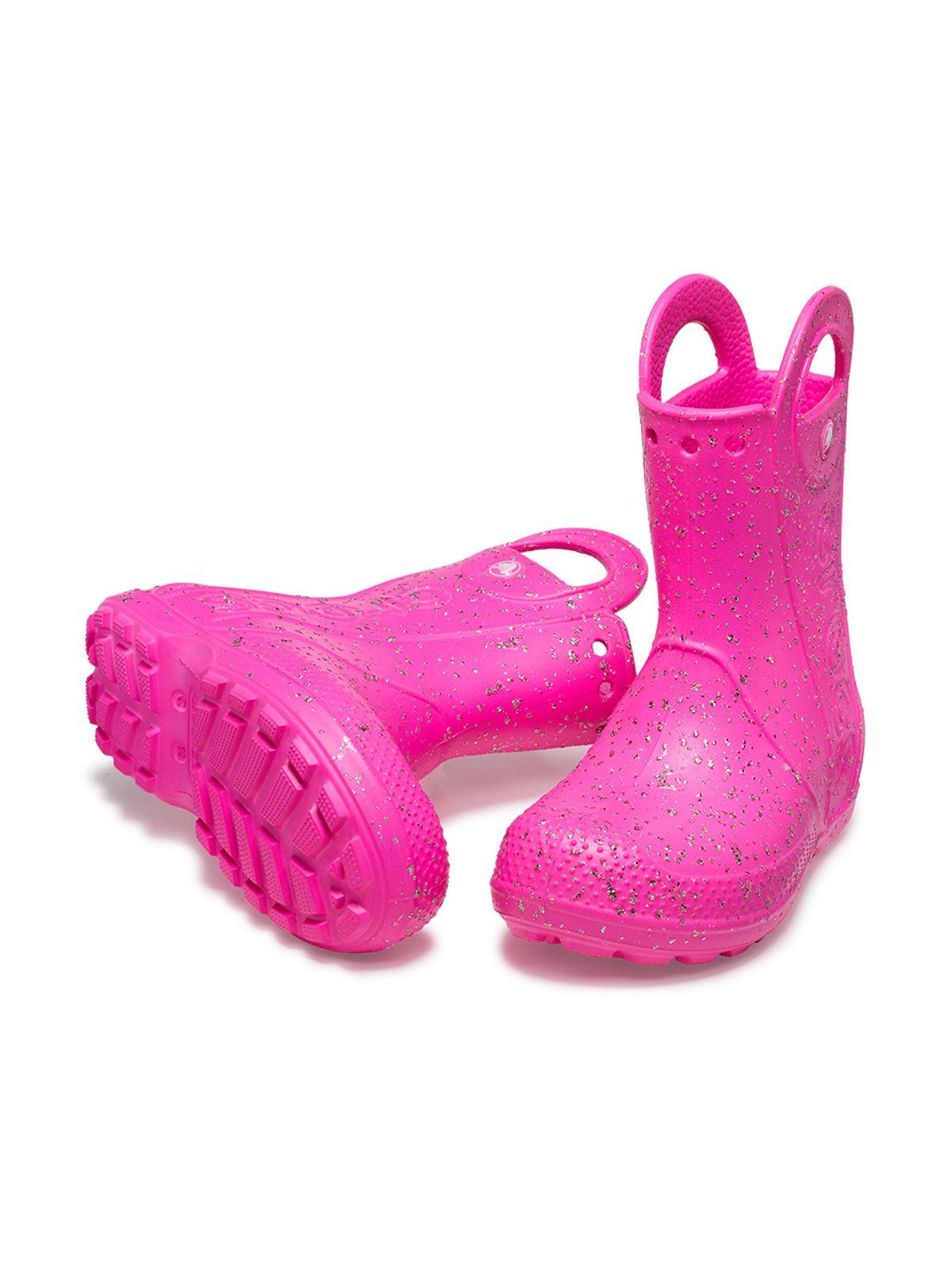 크록스키즈(CROCS KIDS) 키즈 핸들 잇 글리터 레인부츠 PCR (24SKBT210391)