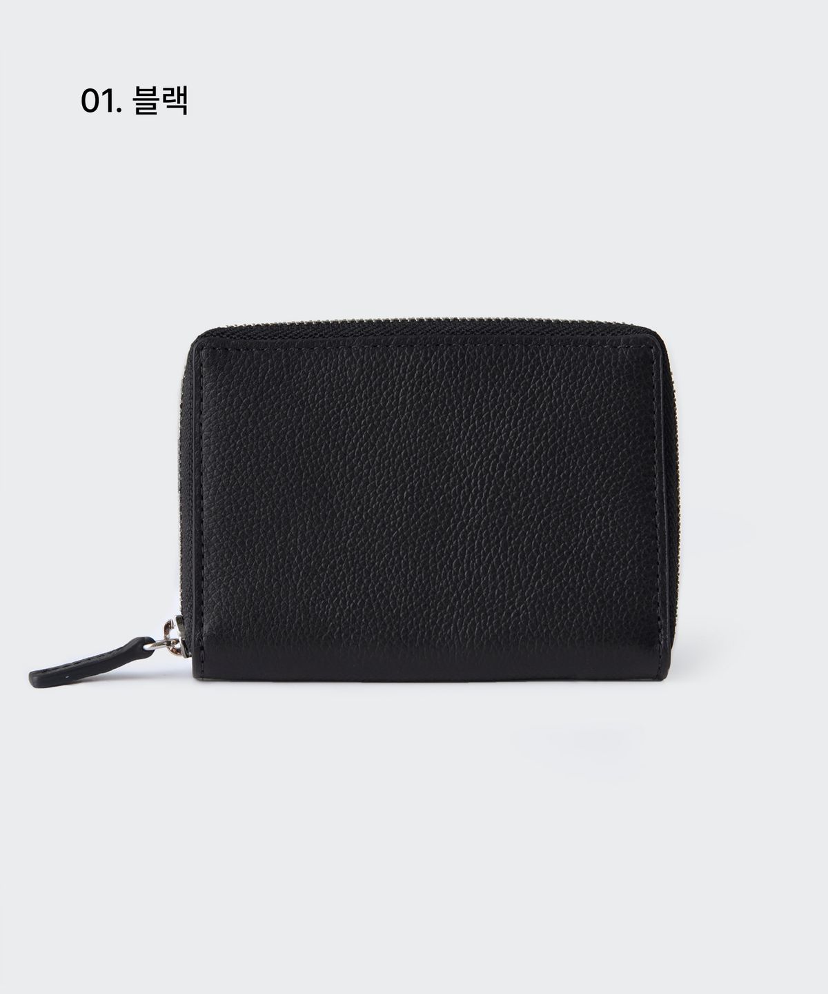 무신사 스탠다드(MUSINSA STANDARD) 그레인 레더 지퍼 카드 지갑