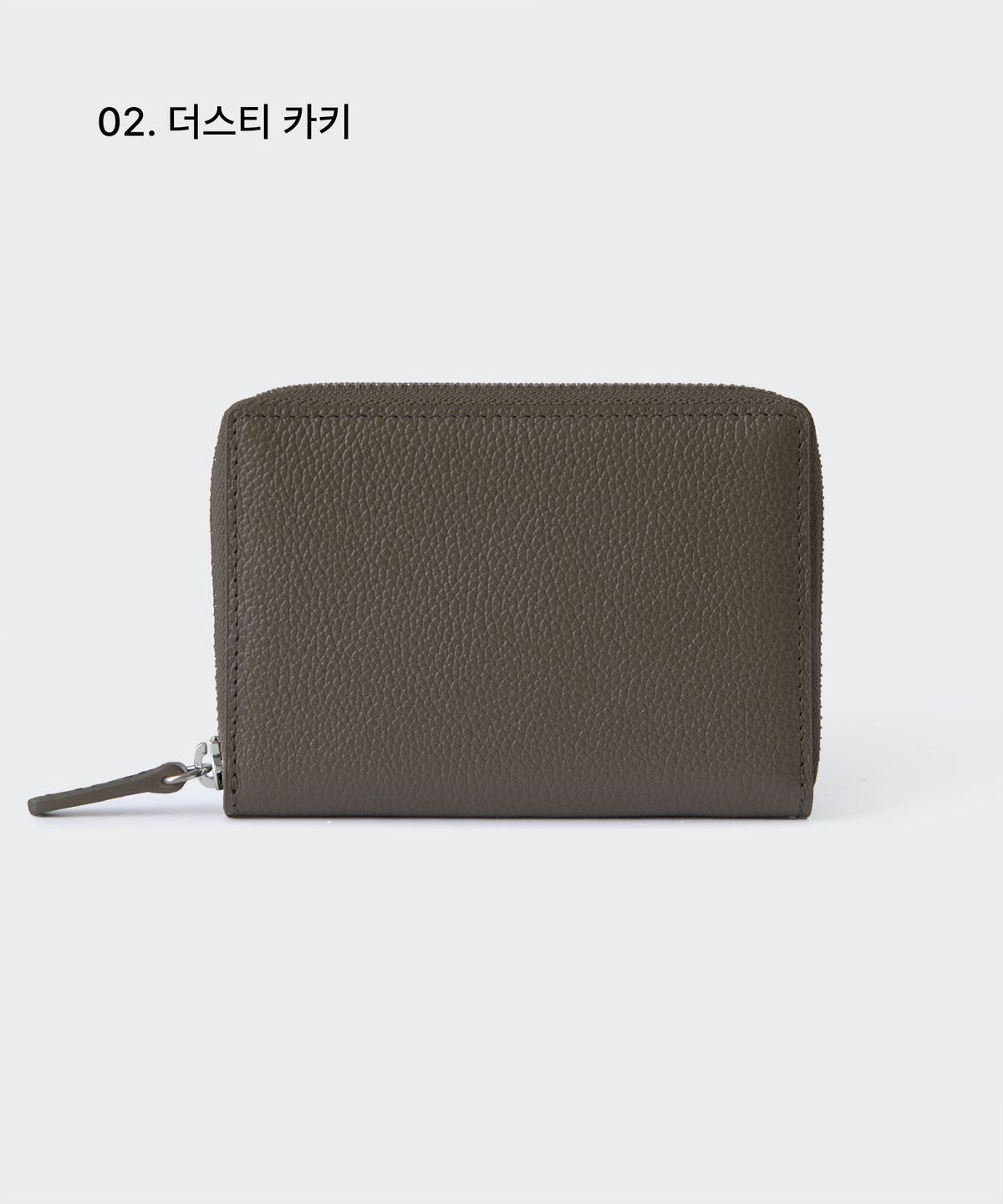 무신사 스탠다드(MUSINSA STANDARD) 그레인 레더 지퍼 카드 지갑