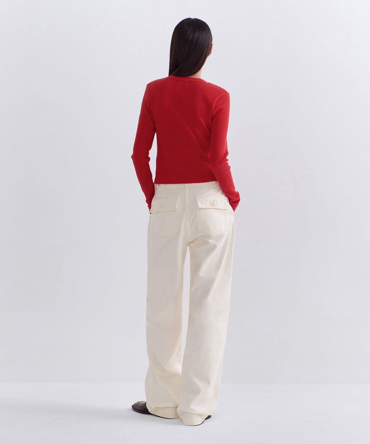 무신사 스탠다드 우먼(MUSINSA STANDARD WOMAN) 우먼즈 레플리카 퍼티그 팬츠 [크림]