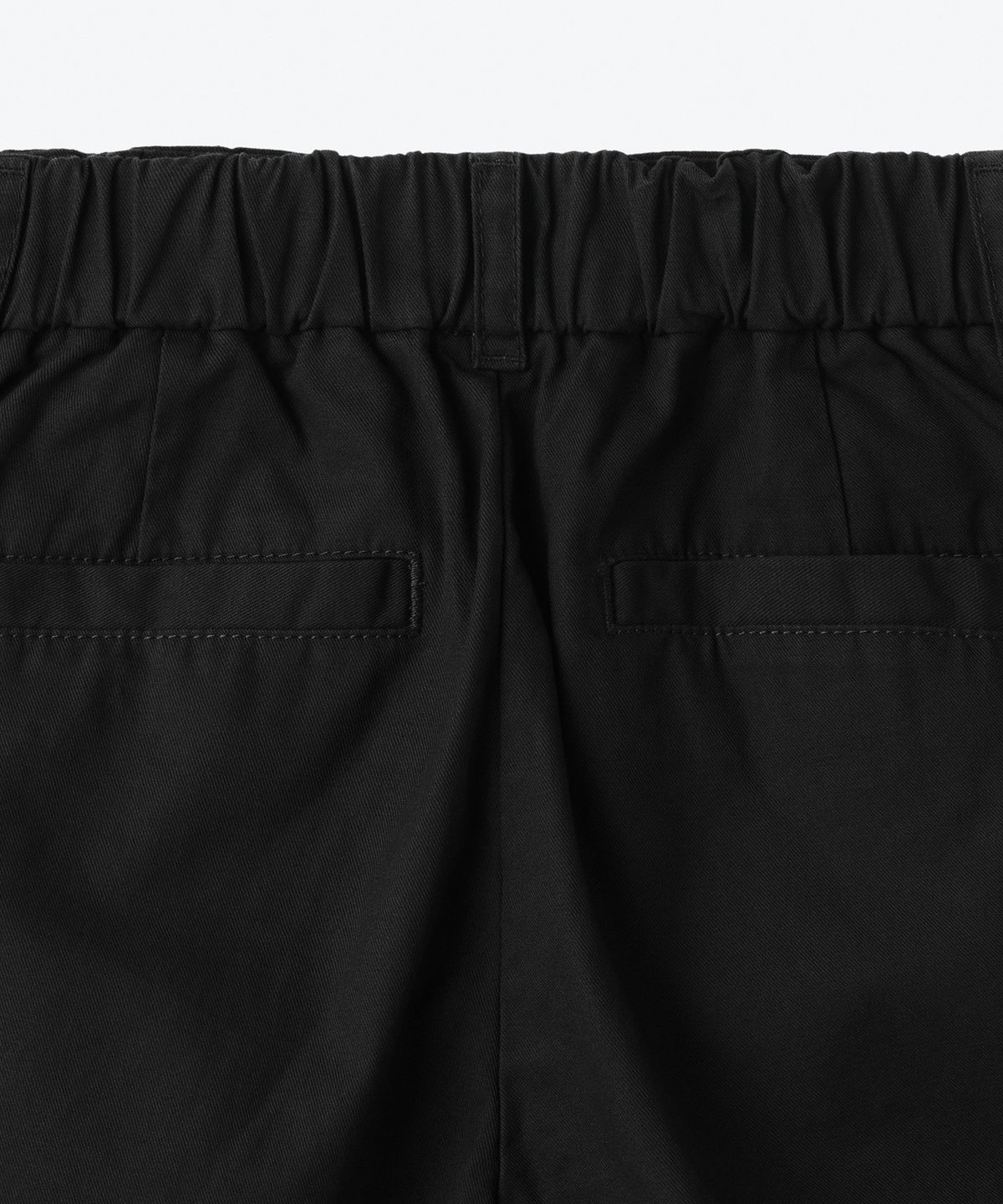 무신사 스탠다드 키즈(MUSINSA STANDARD KIDS) 원 턱 와이드 밴딩 치노 팬츠 [블랙]