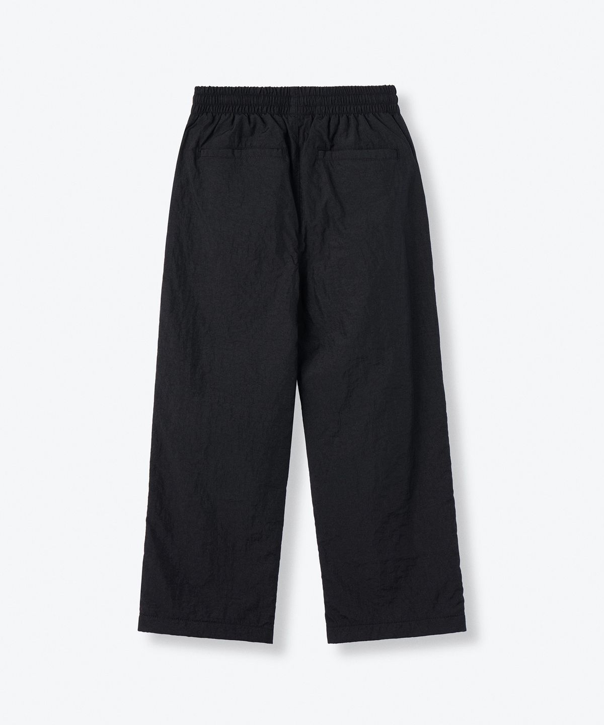 무신사 스탠다드 키즈(MUSINSA STANDARD KIDS) 속기모 나일론 밴딩 와이드 스트링 팬츠 [블랙]