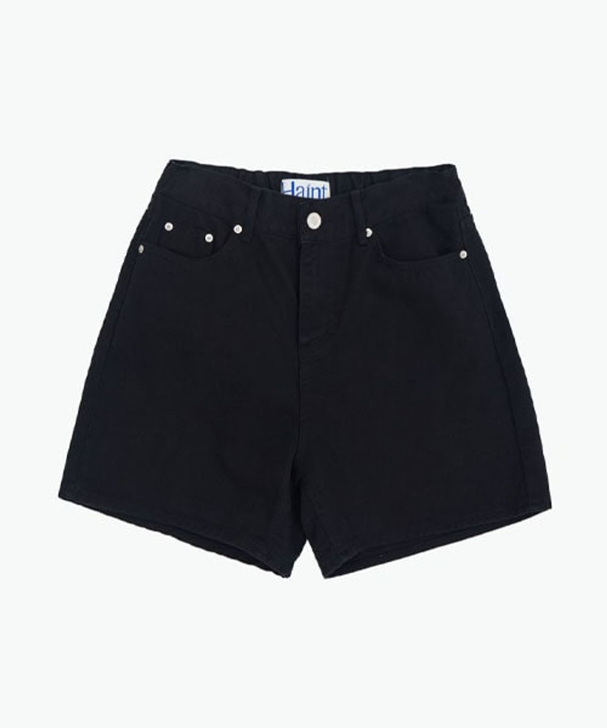 헤인트(HAINT) LEON BANDING SHORT DENIM_2COLORS_BLACK