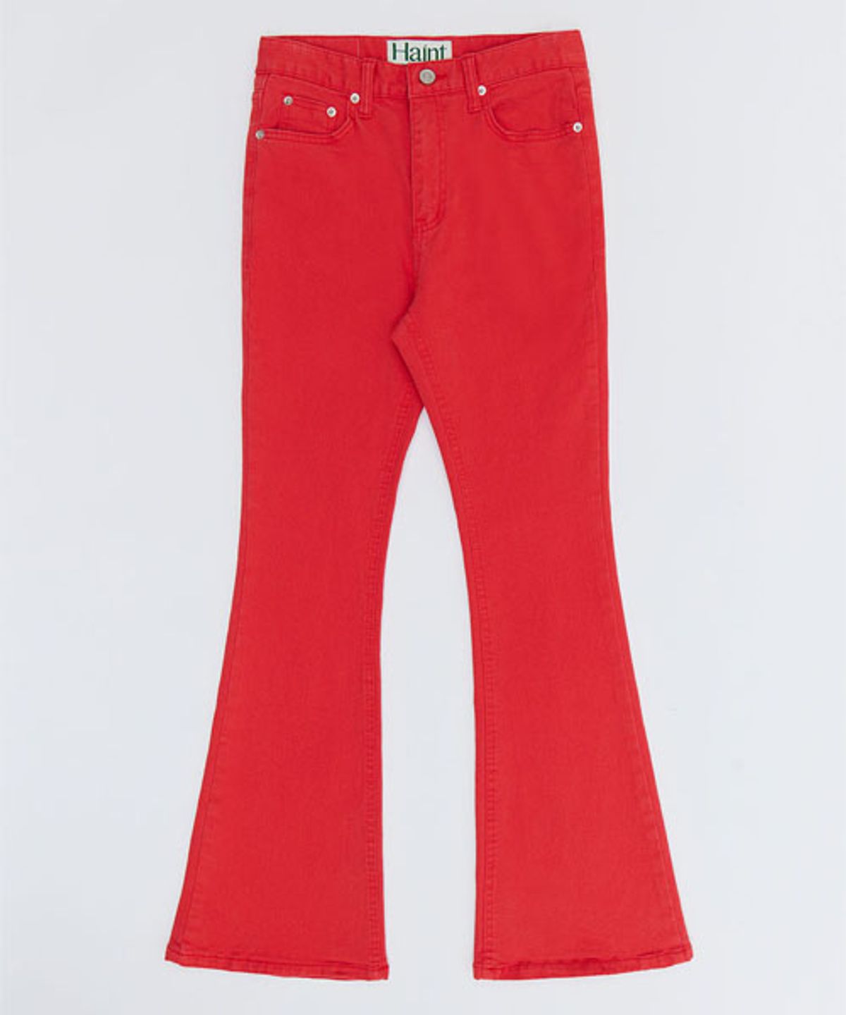 헤인트(HAINT) VIVID SLIM BOOTCUT PANTS_7COLORS_RED