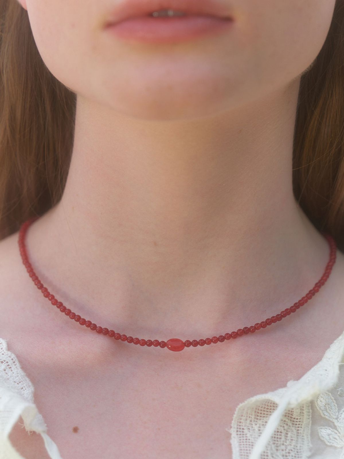 러브미몬스터(LOVE ME MONSTER) Cherry Gem Necklace  (L242MNK080)