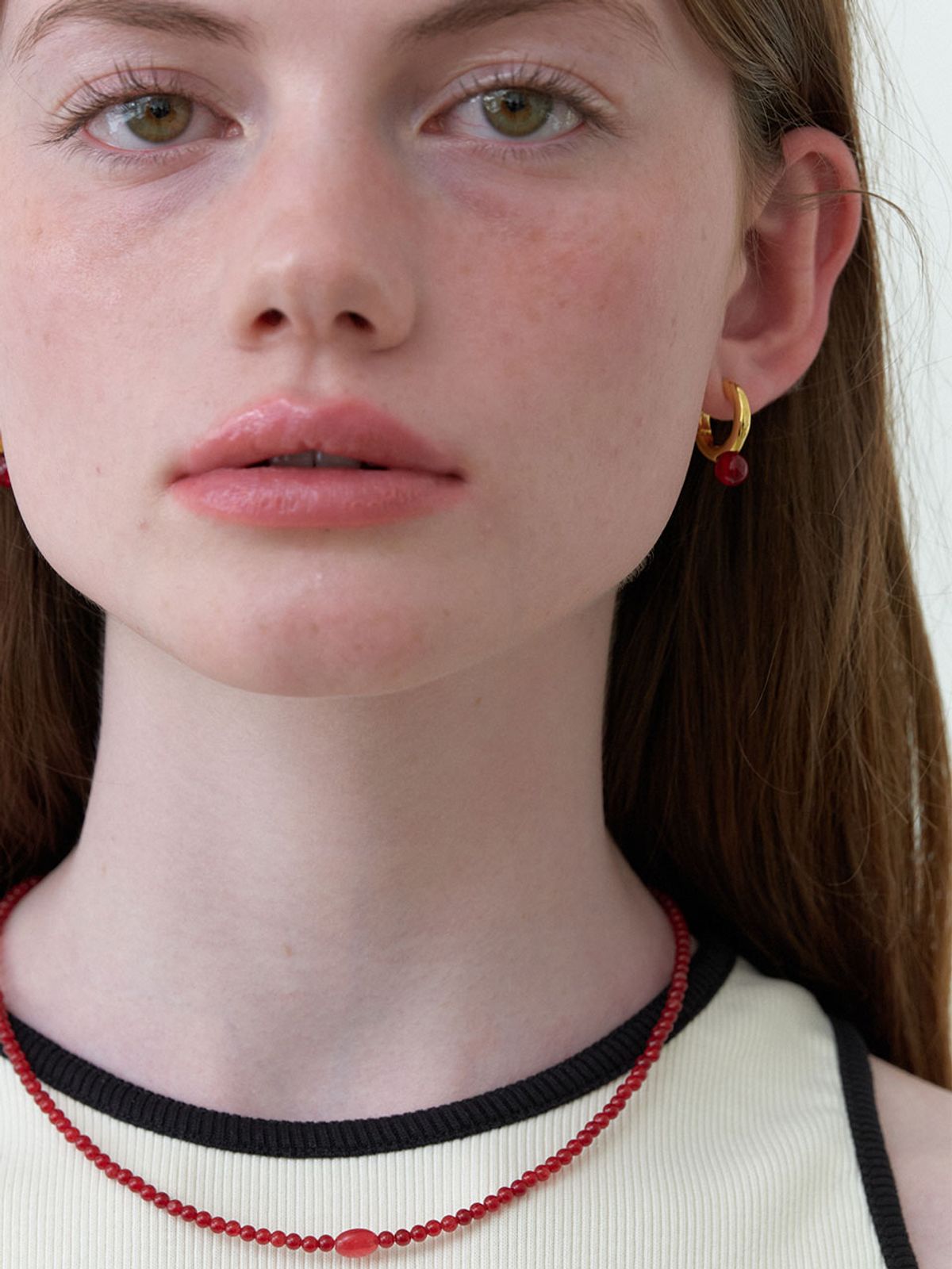 러브미몬스터(LOVE ME MONSTER) Cherry Gem Necklace  (L242MNK080)