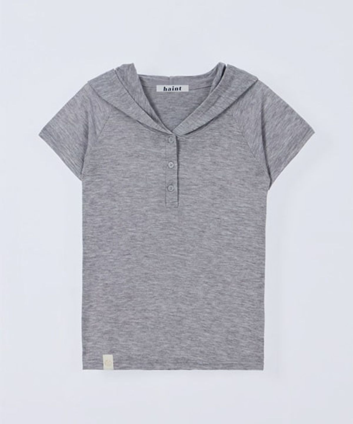 헤인트(HAINT) HOLY HOOD T-SHIRT_2COLORS_GRAY