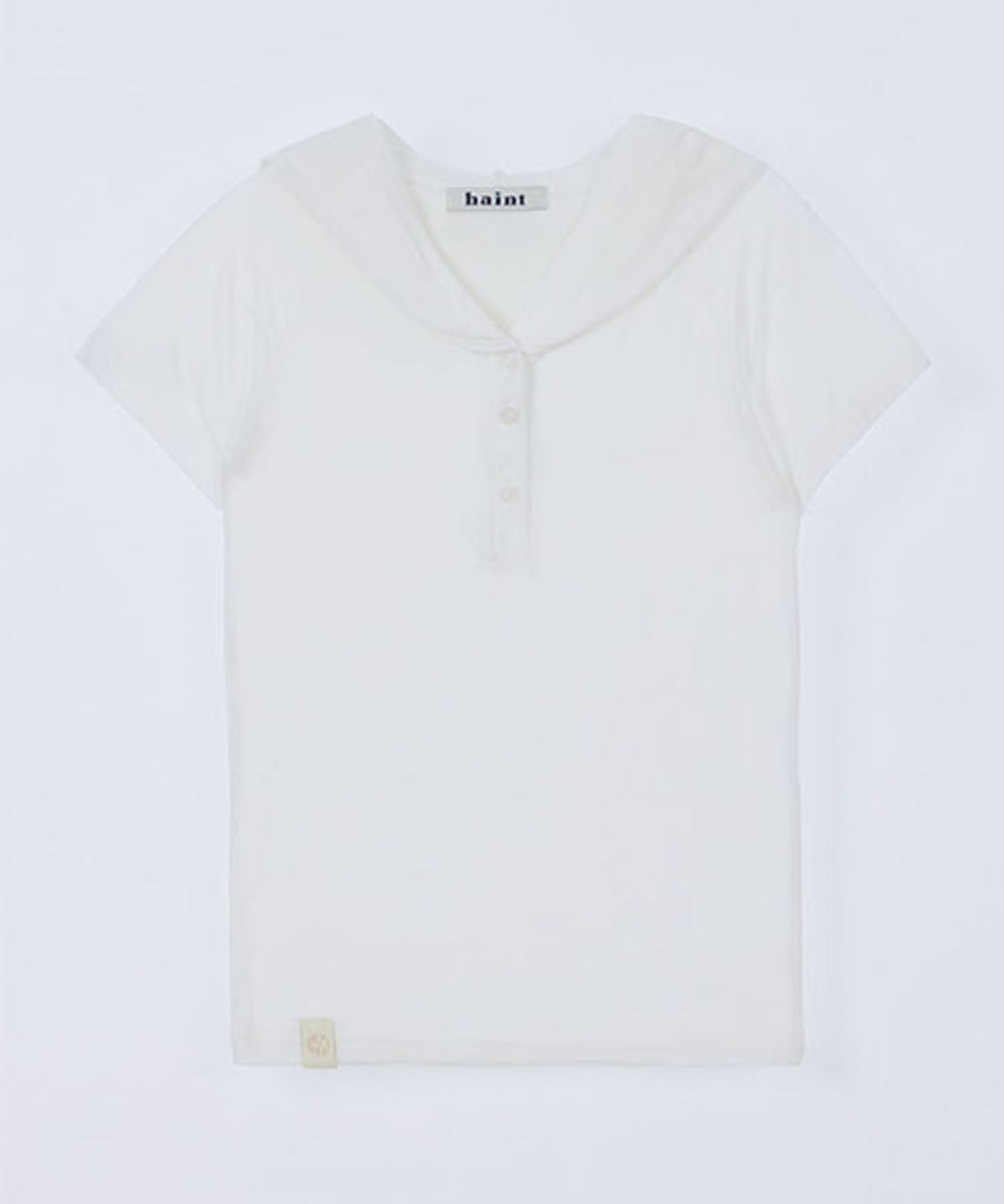 헤인트(HAINT) HOLY HOOD T-SHIRT_2COLORS_IVORY