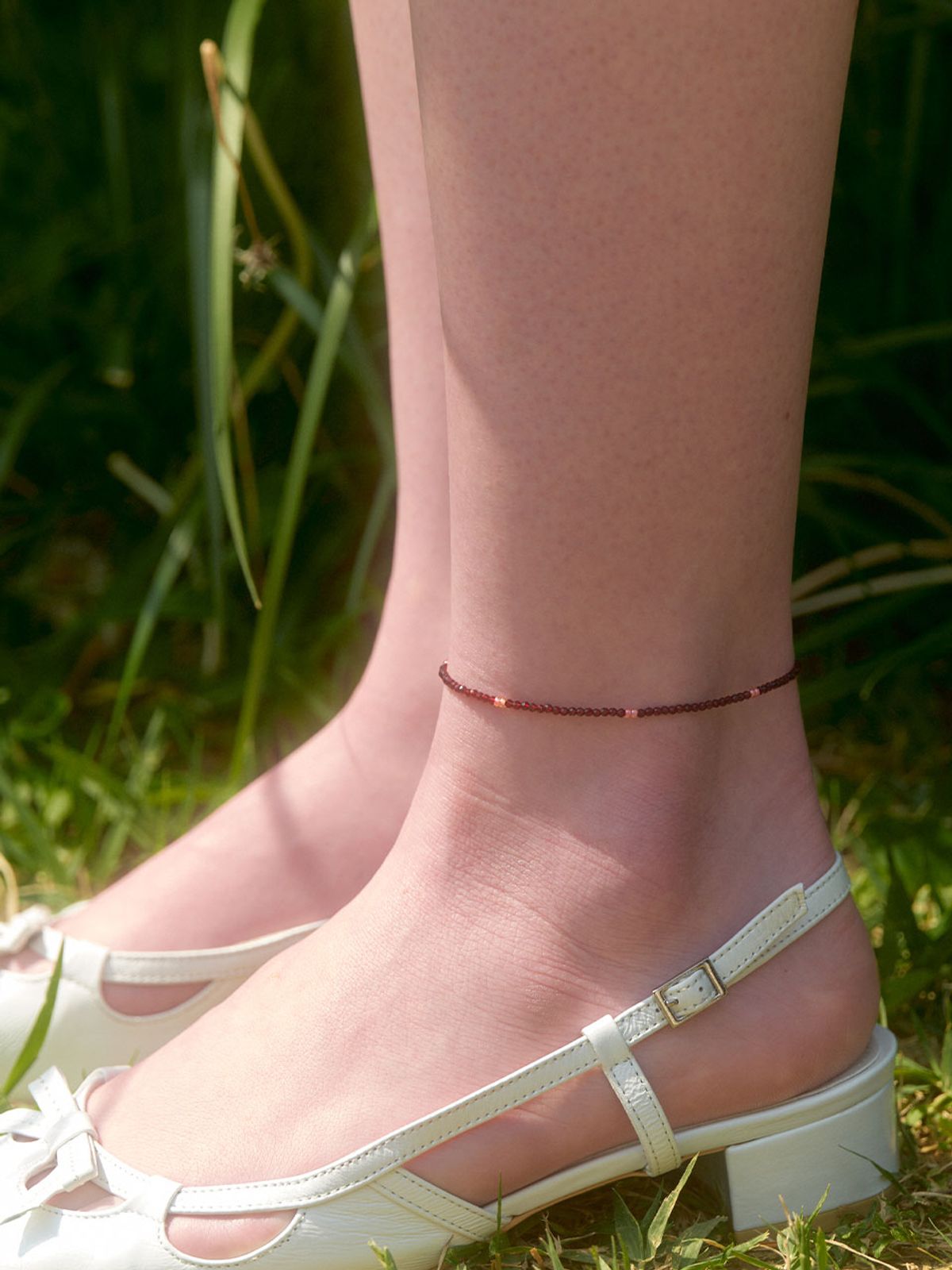러브미몬스터(LOVE ME MONSTER) Deep Flower Anklet (L242MAK030)