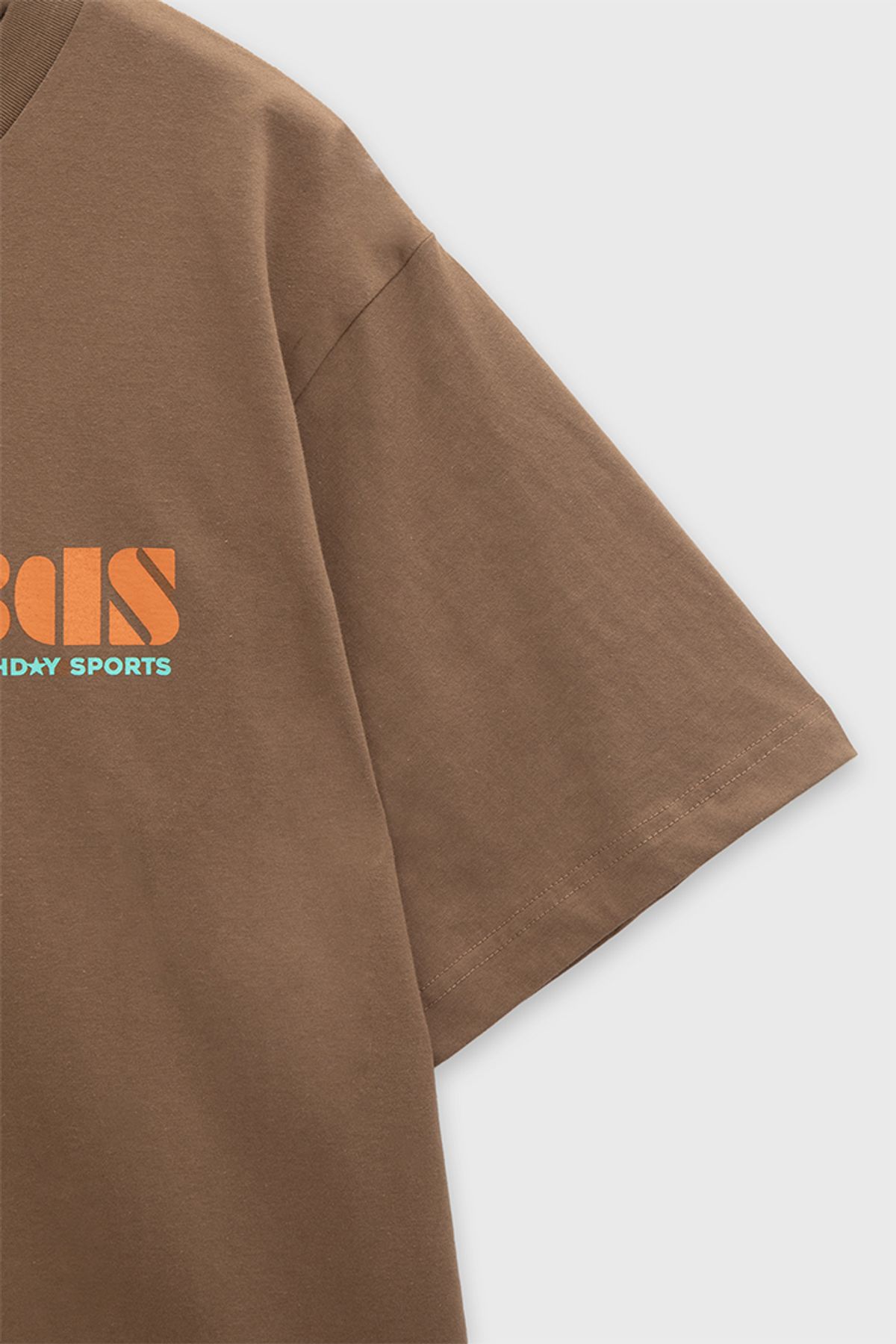 벌스데이수트(BIRTHDAYSUIT) BIRTHDAY SPORTS T-SHIRT (BROWN)