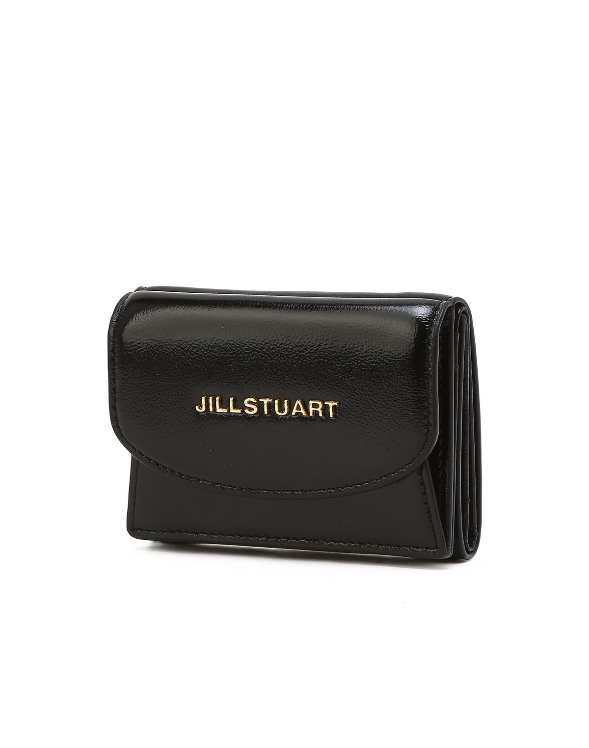 질스튜어트액세서리(JILLSTUART ACC) [COCO] 로고 장식 소가죽 3단 반지갑 2color