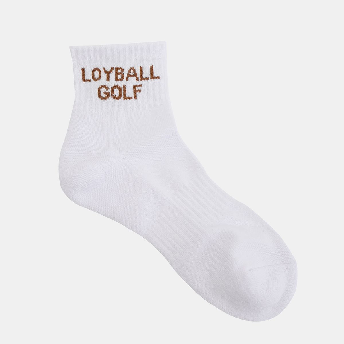 로이볼 골프(LOYBALLGOLF) Low Cut Socks Woman - Brown Logo