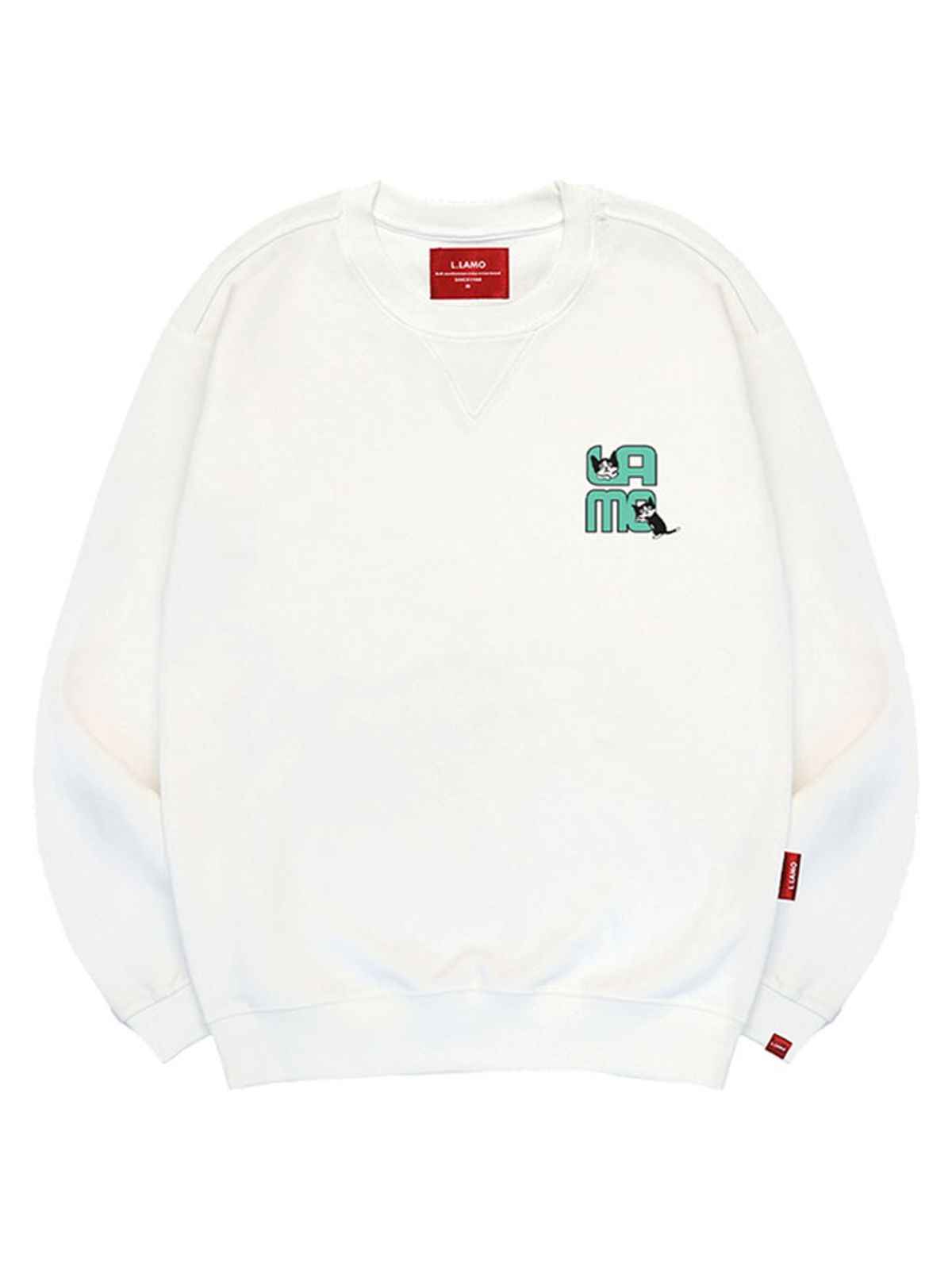 엘라모(LLAMO) 담장고양이 맨투맨 남녀공용 빅사이즈 S~4XL