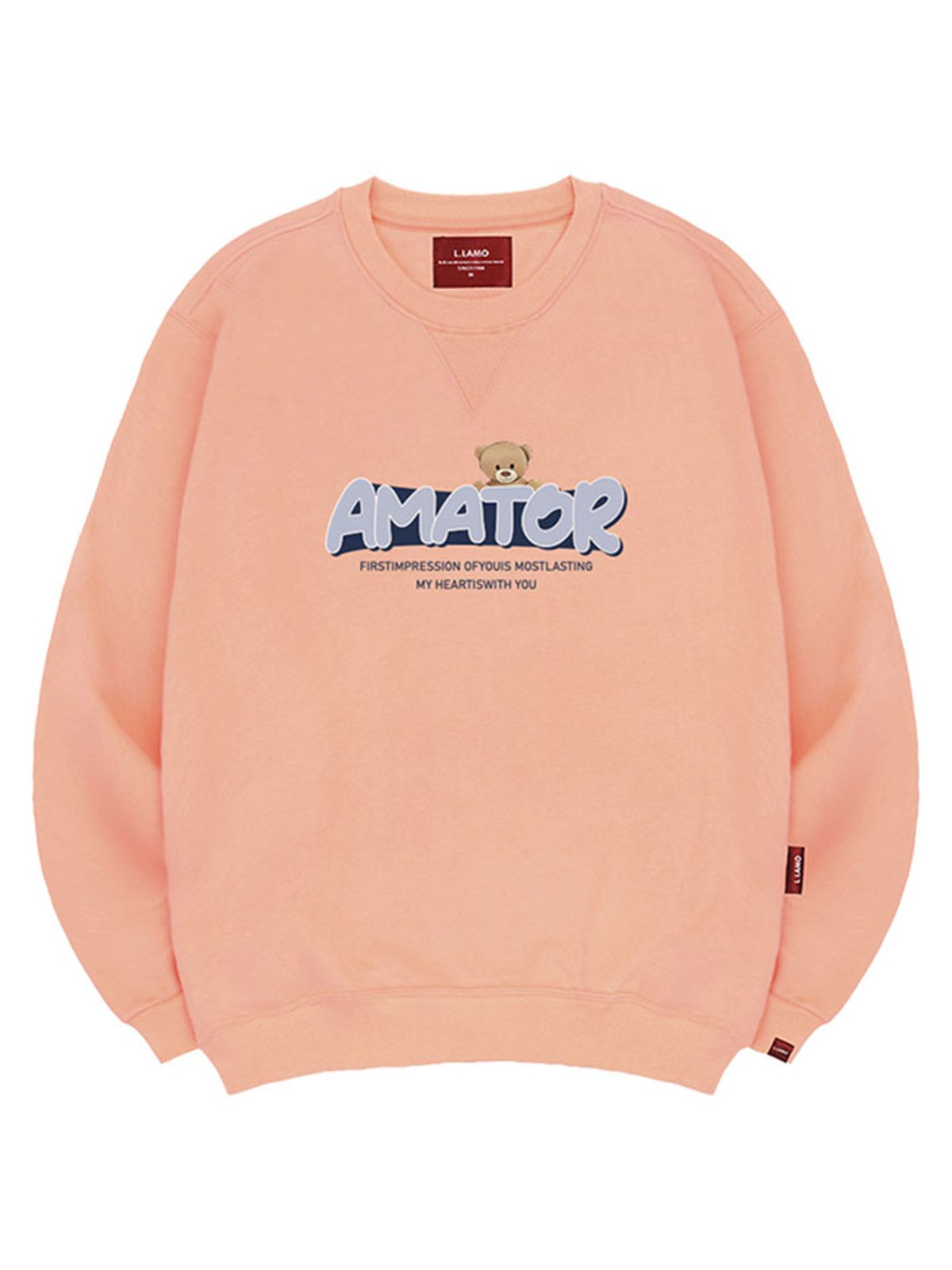 엘라모(LLAMO) 아마토르 맨투맨 남녀공용 빅사이즈 S~4XL