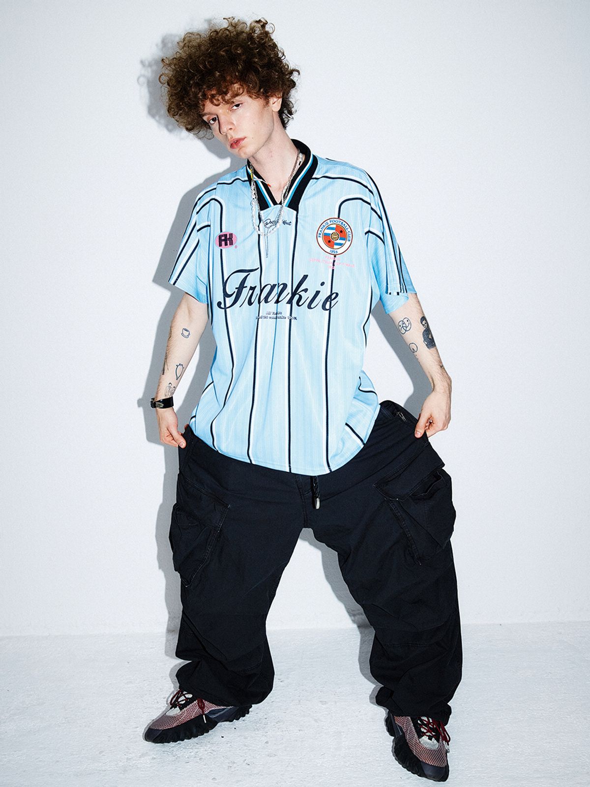 하이타이드 프랭키(HIGHTIDEFRANKIE) FRANKIE FC JERSEY TSHIRT BLUE