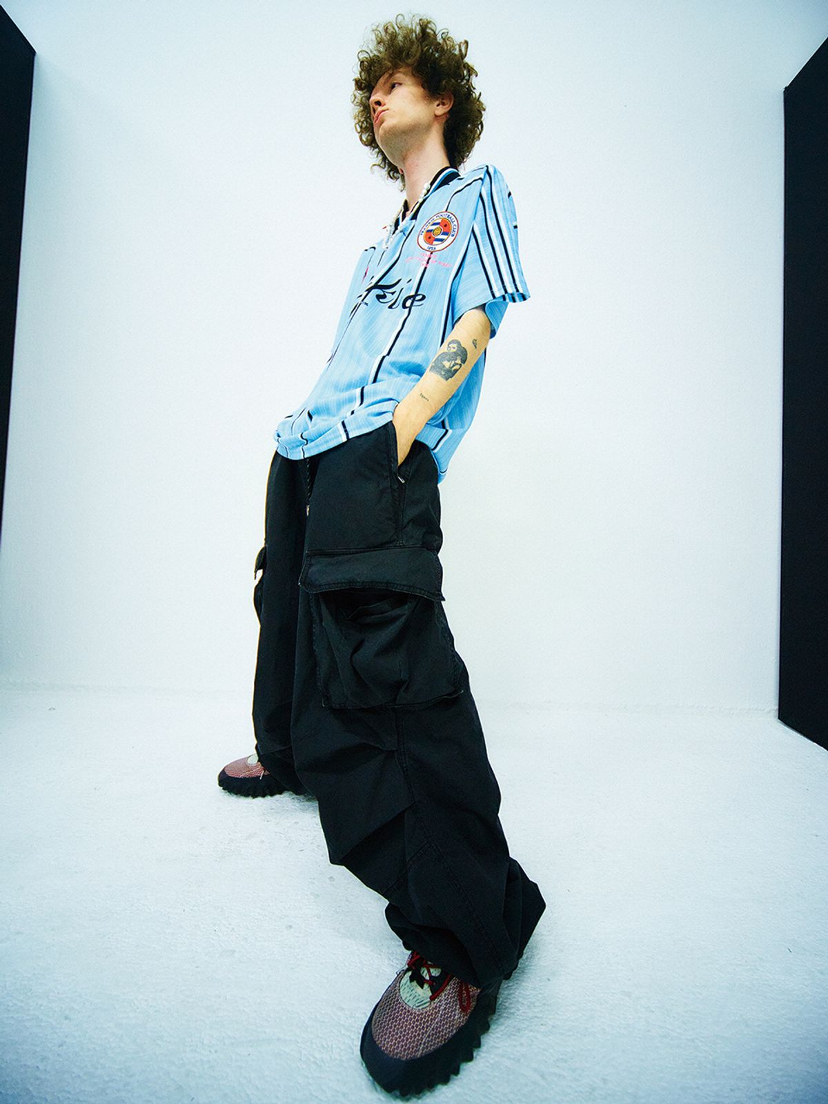 하이타이드 프랭키(HIGHTIDEFRANKIE) FRANKIE FC JERSEY TSHIRT BLUE