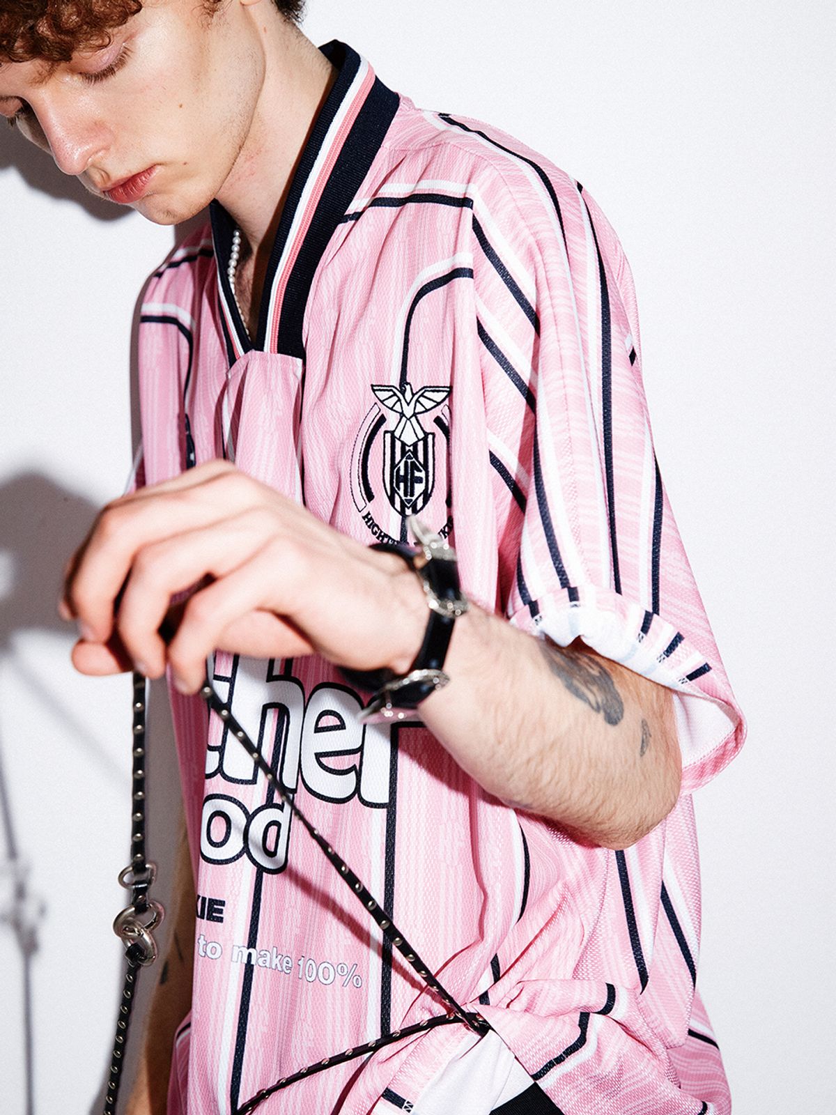 하이타이드 프랭키(HIGHTIDEFRANKIE) FRANKIE FC JERSEY TSHIRT PINK