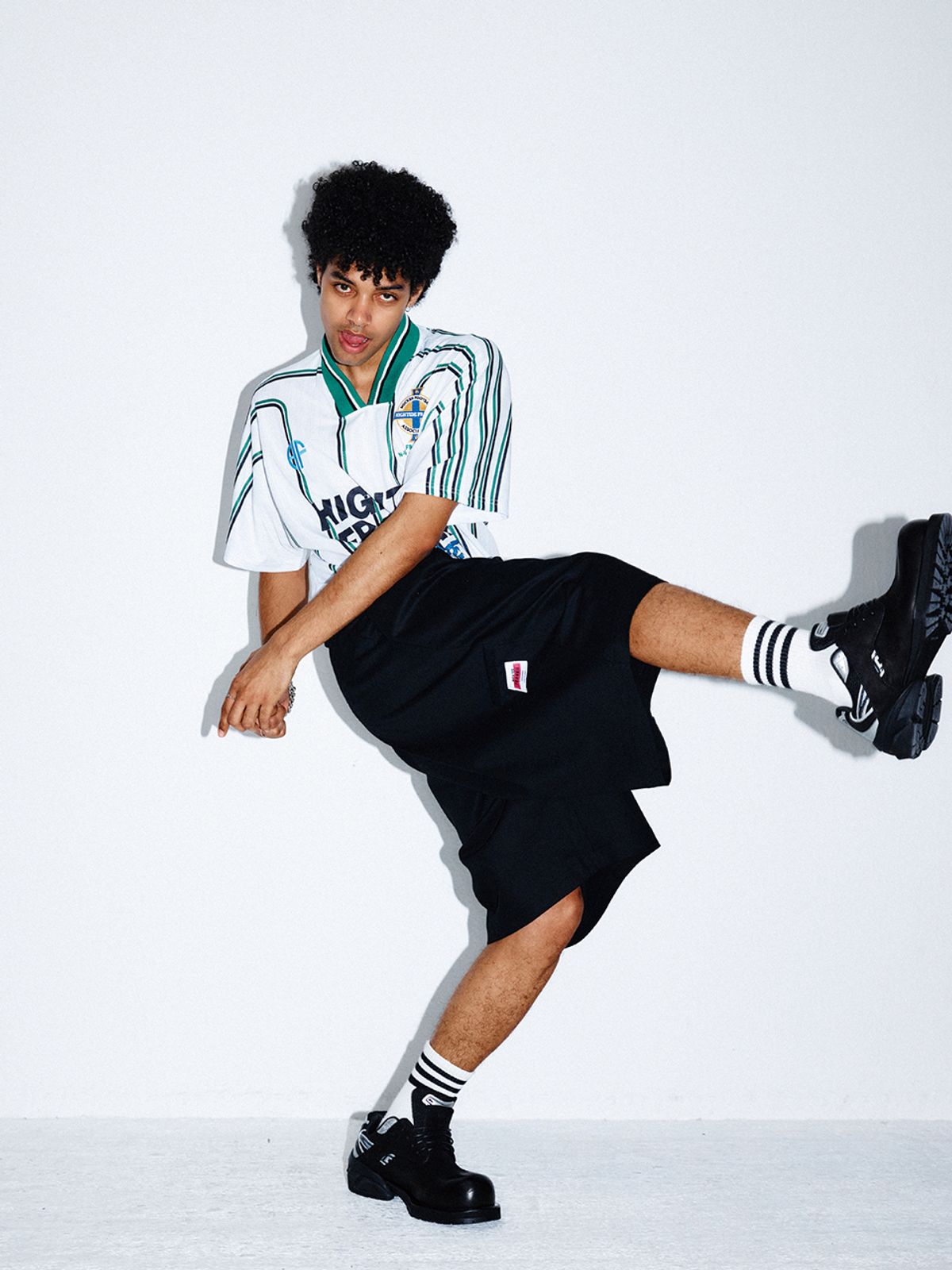 하이타이드 프랭키(HIGHTIDEFRANKIE) FRANKIE FC JERSEY TSHIRT WHITE
