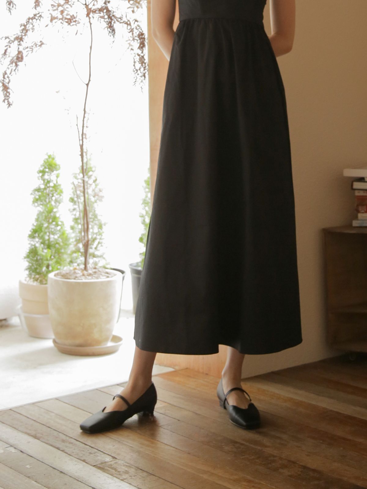 더 로맨틱 오션(THE ROMANTIC OCEAN) mood flat / 무드 플랫 (leather -black)