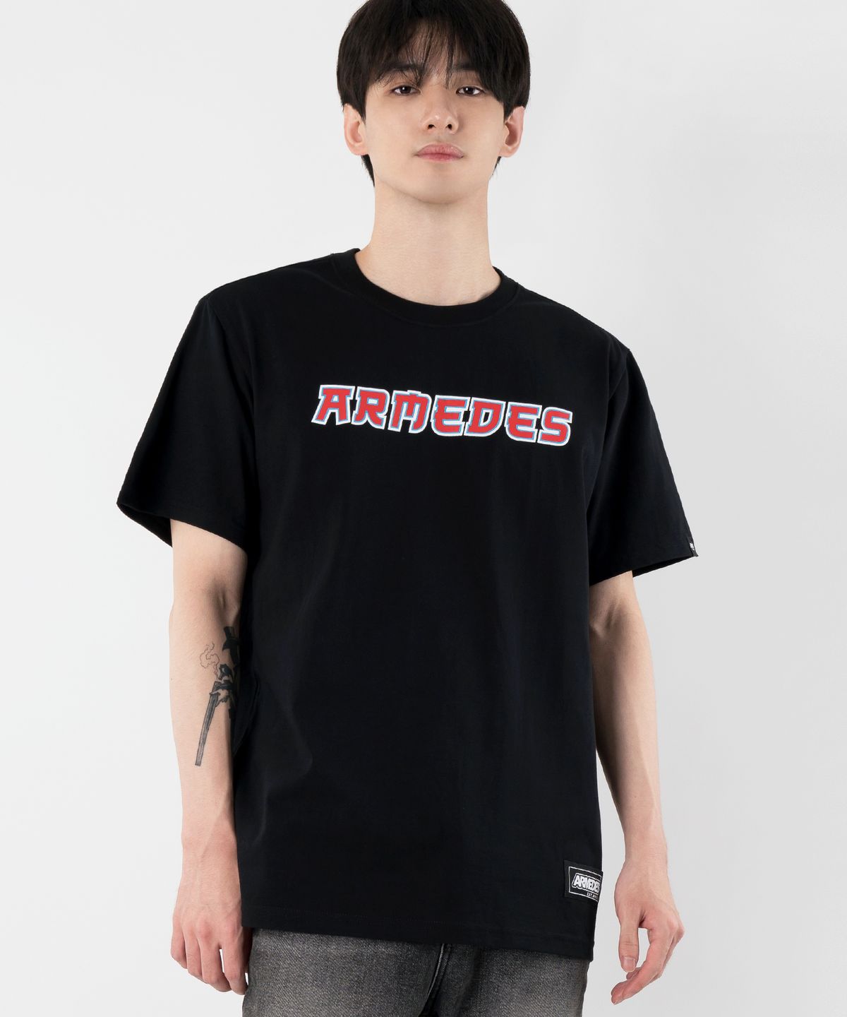 아르메데스(ARMEDES) [2PACK] 면 20수 아트그래픽 티셔츠 (1006)