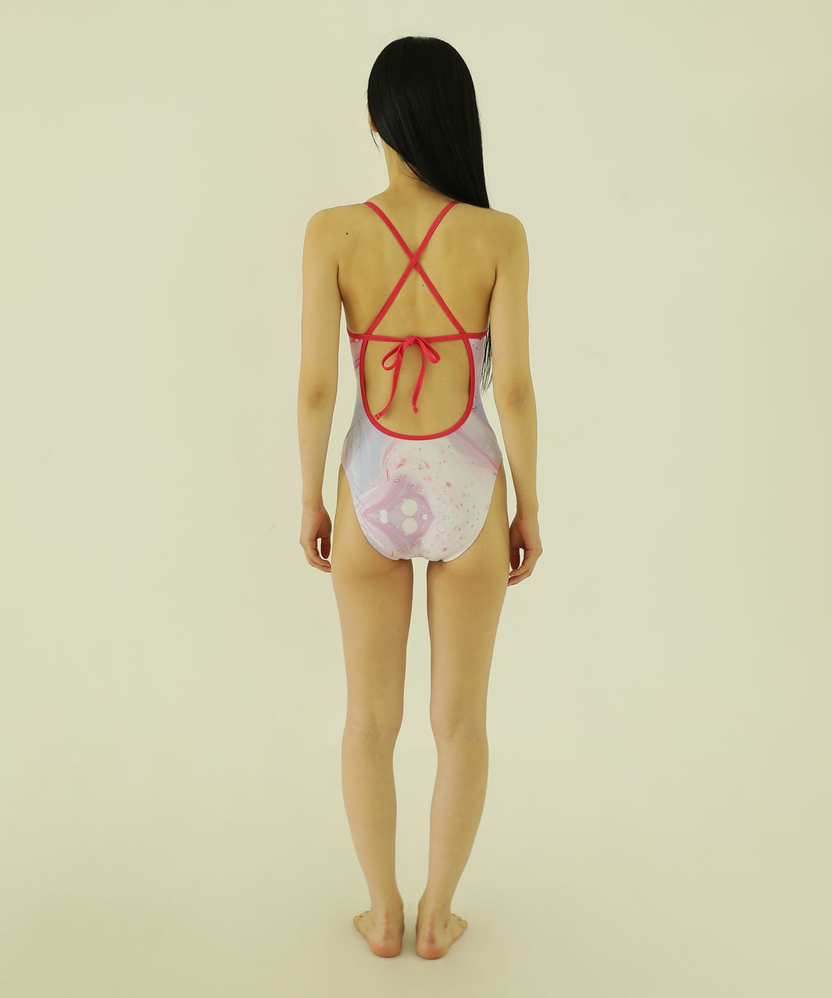 테티스서울(TETHYSSEOUL) TETHYS CREAM MARBLE SWIM_PINK
