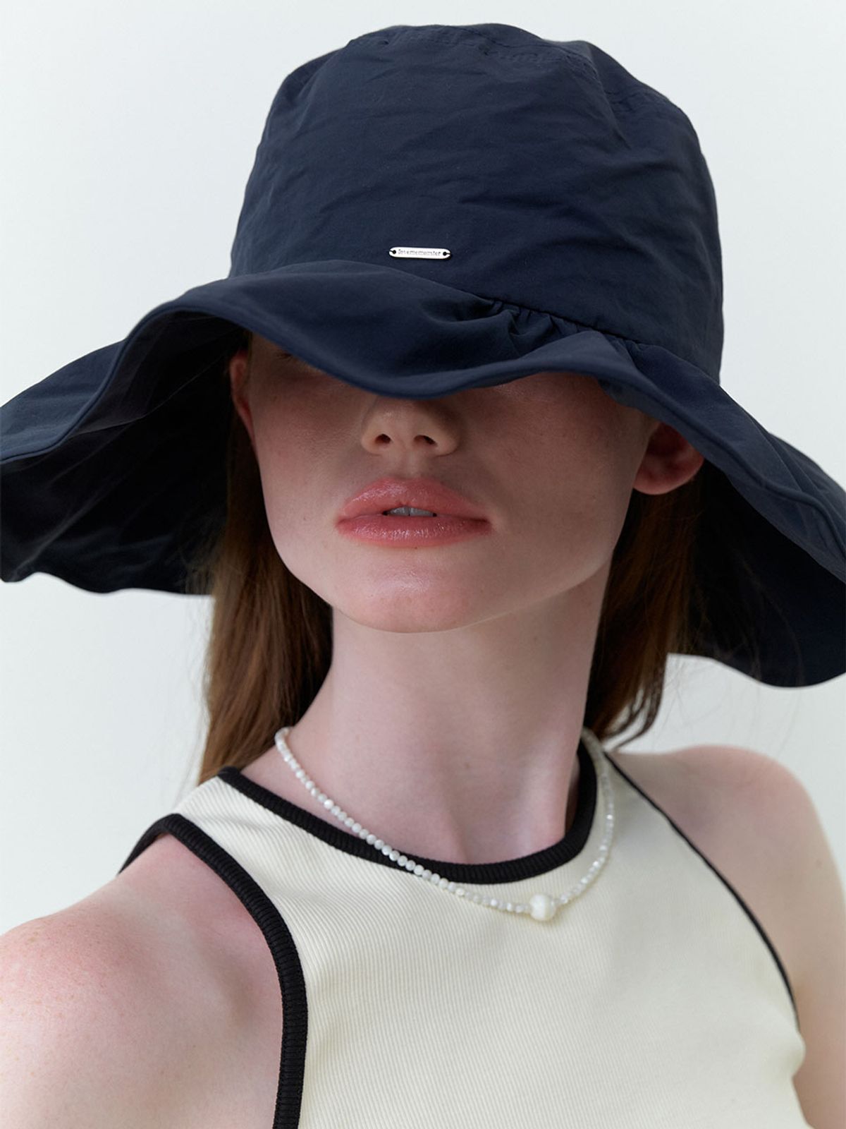 러브미몬스터(LOVE ME MONSTER) Sunflower Bucket Hat_Navy (L242MCP060)