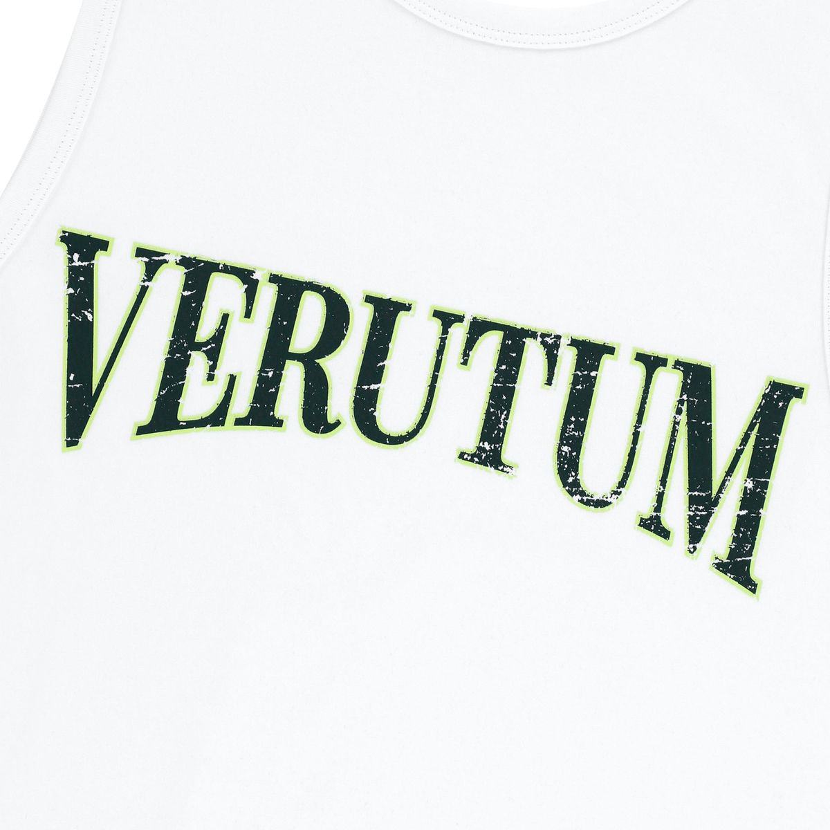 베루툼(VERUTUM) 세리프 아치 로고 슬리브리스 화이트